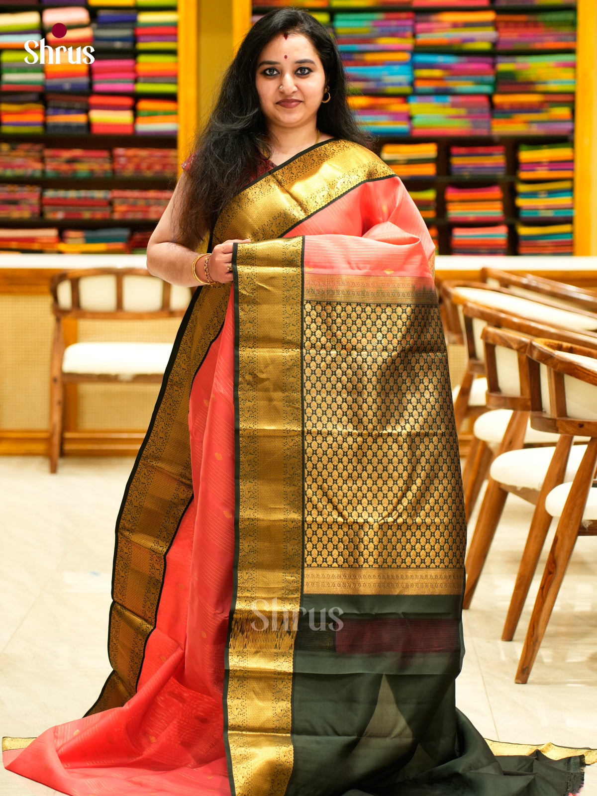 Kanchipuram-halfpure Saree - EES11267 - Shop on Shrus.com