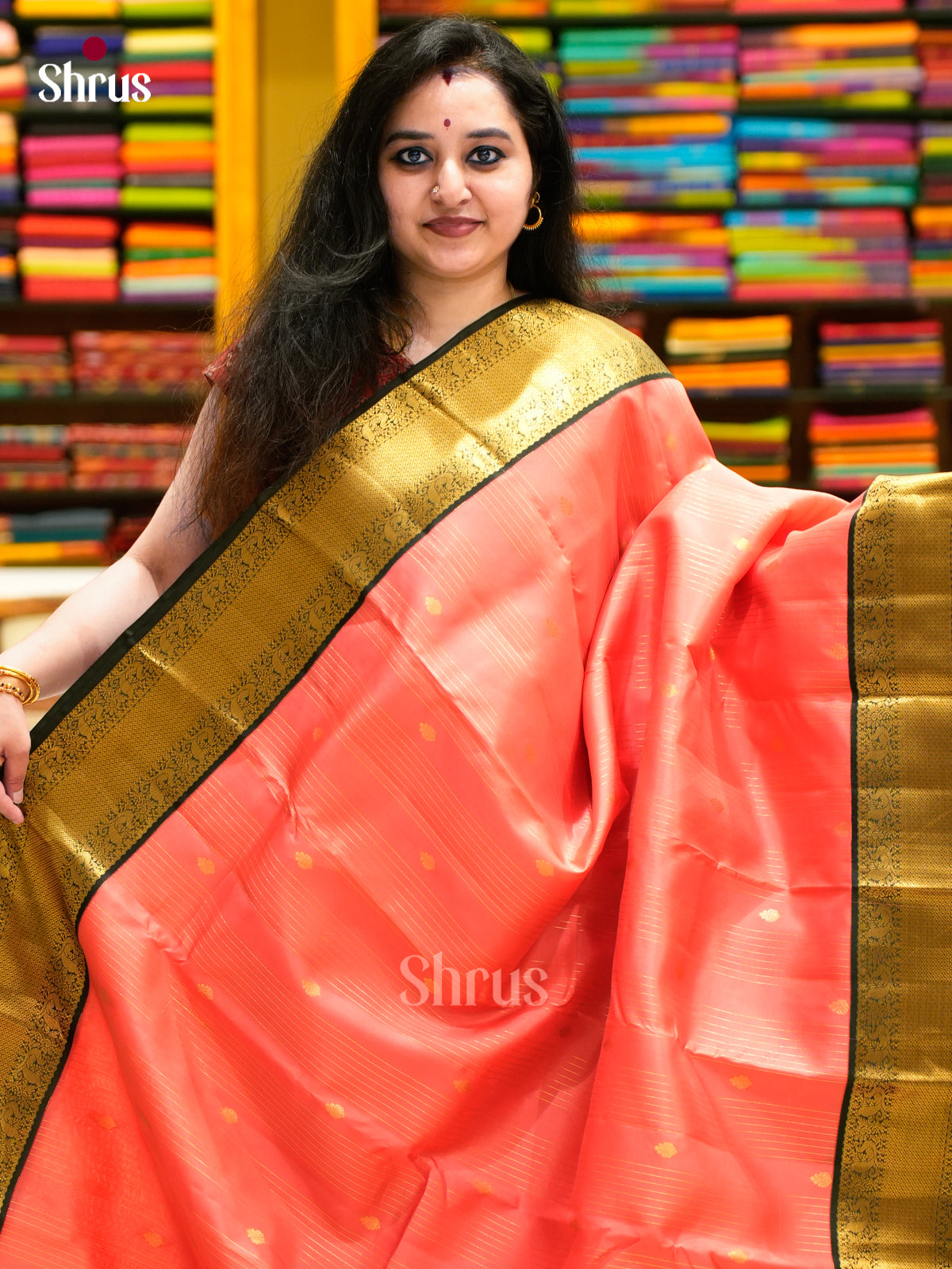 Kanchipuram-halfpure Saree - EES11267 - Shop on Shrus.com