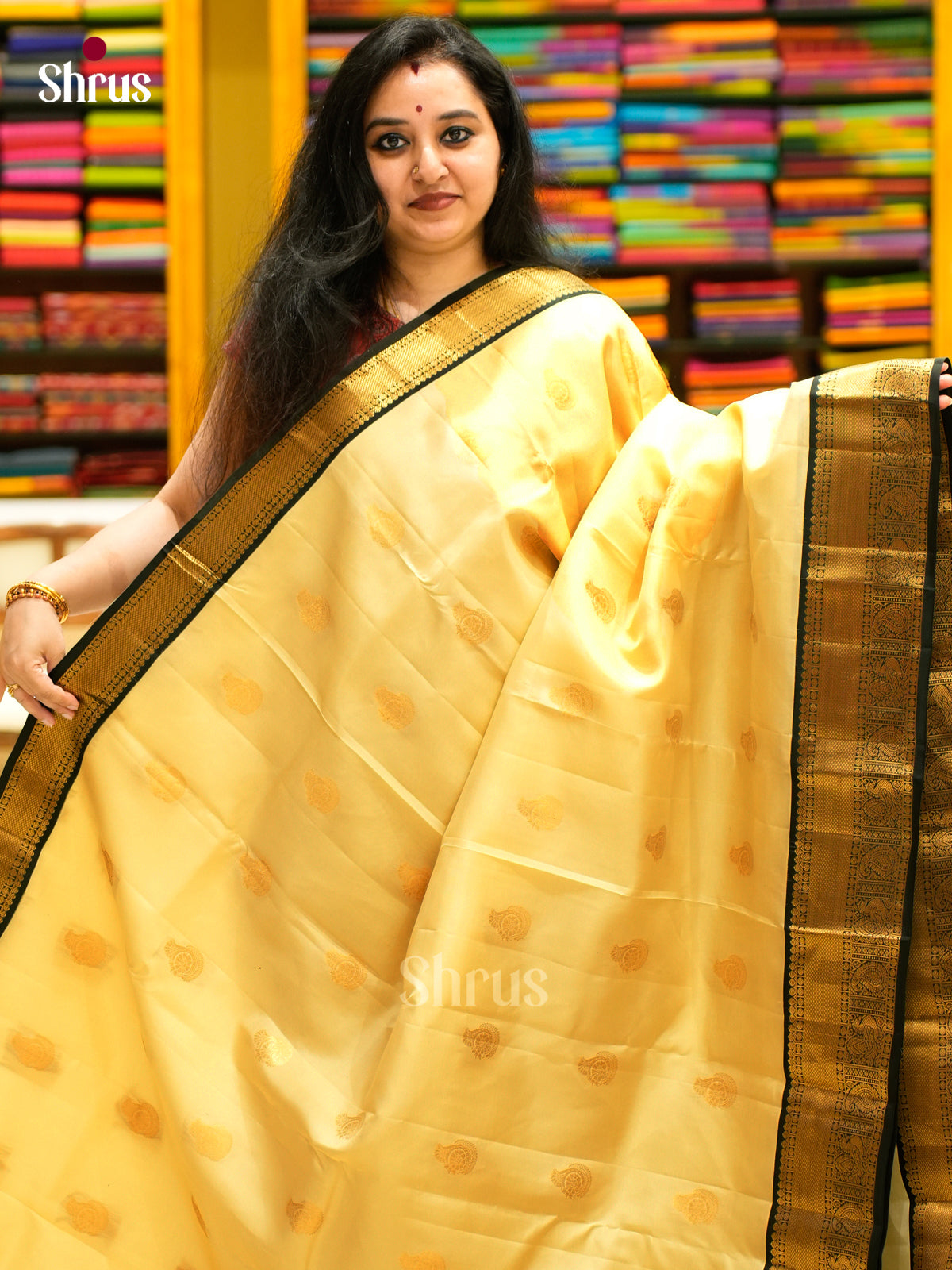 Kanchipuram-halfpure Saree - EES11269 - Shop on Shrus.com