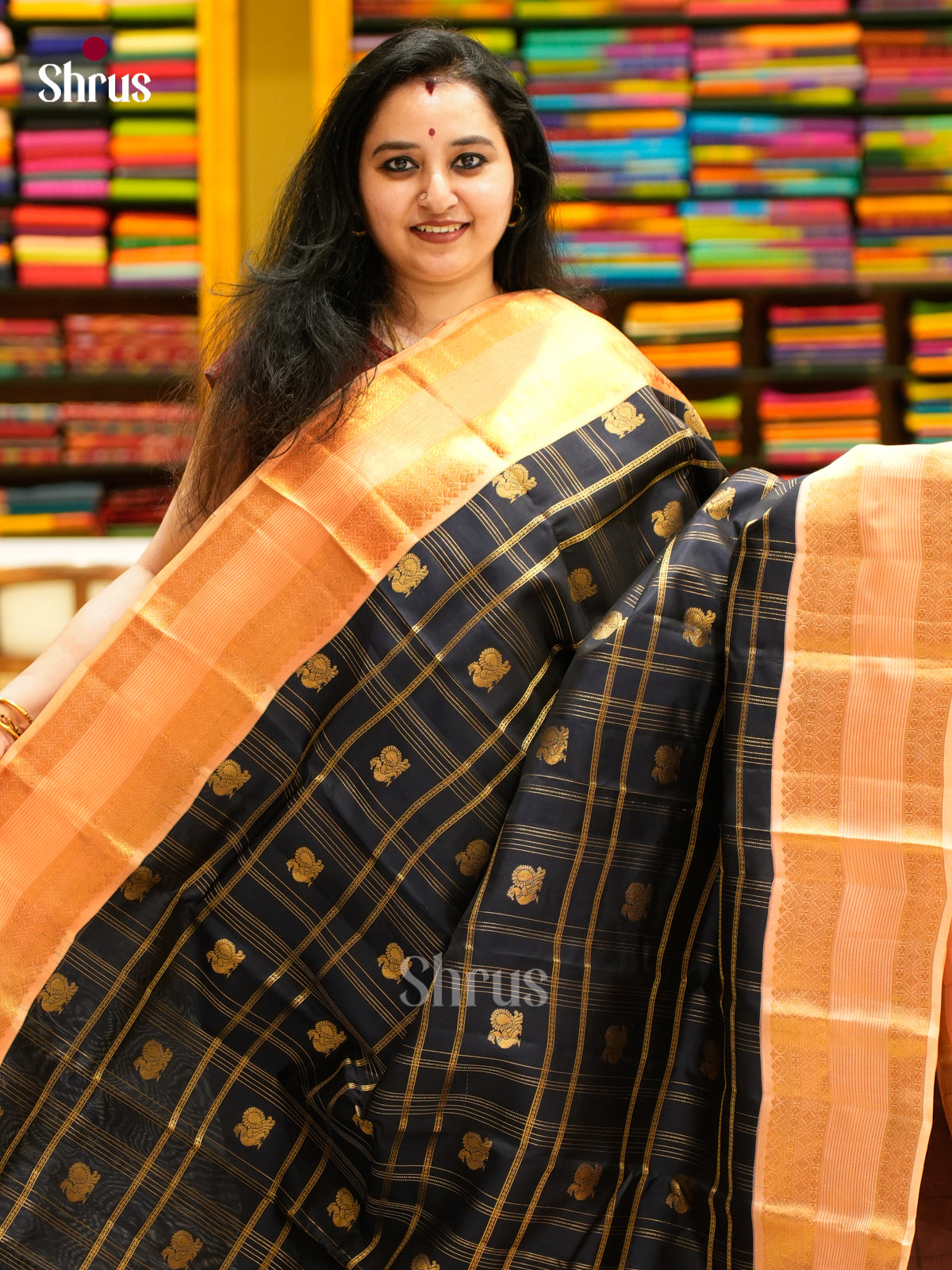 Kanchipuram-halfpure Saree - EES11274 - Shop on Shrus.com