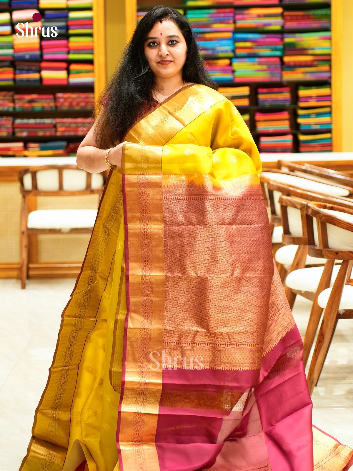 Kanchipuram-halfpure Saree - EES11279 - Shop on Shrus.com