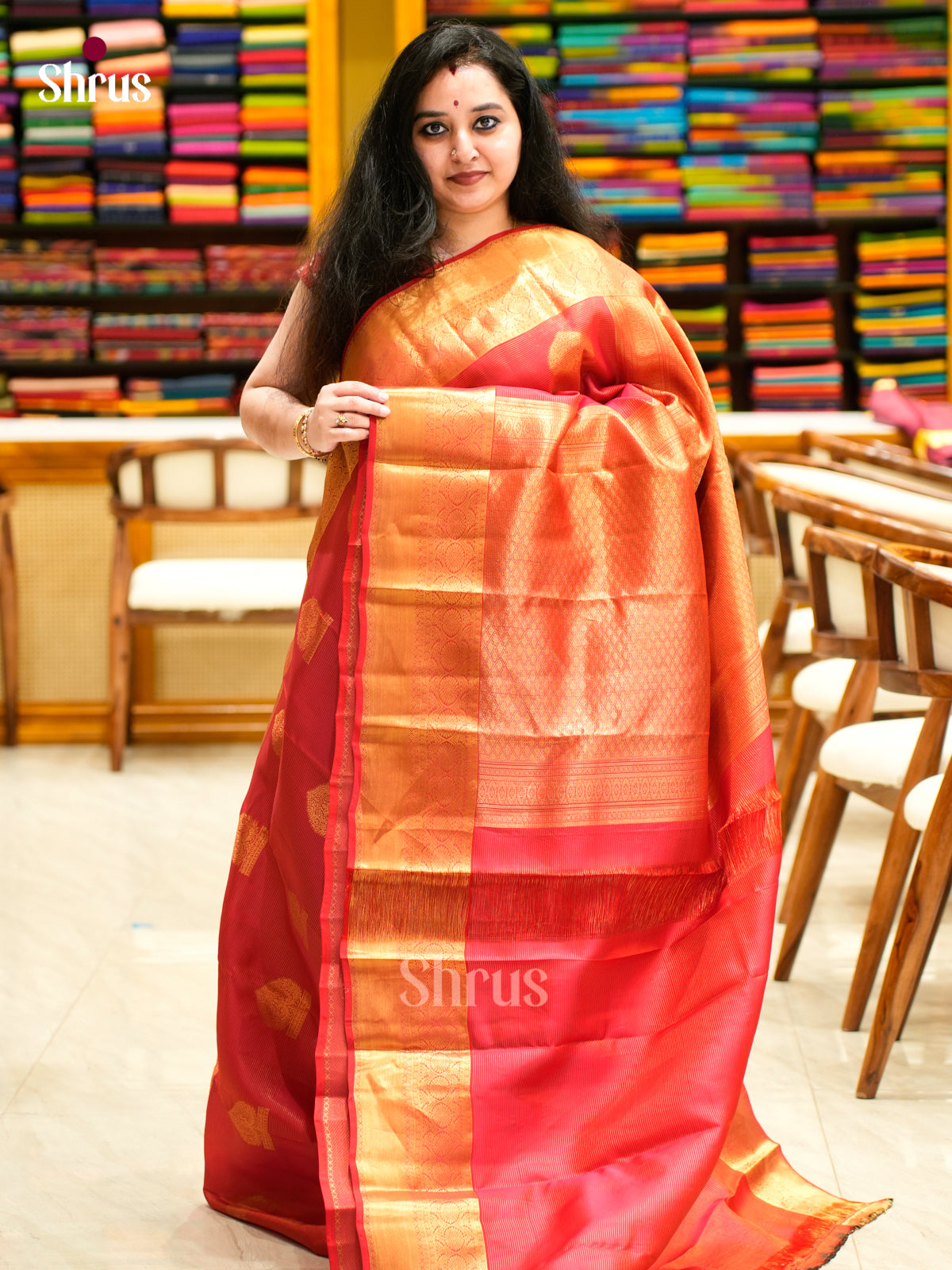 Kanchipuram-halfpure Saree - EES11286 - Shop on Shrus.com