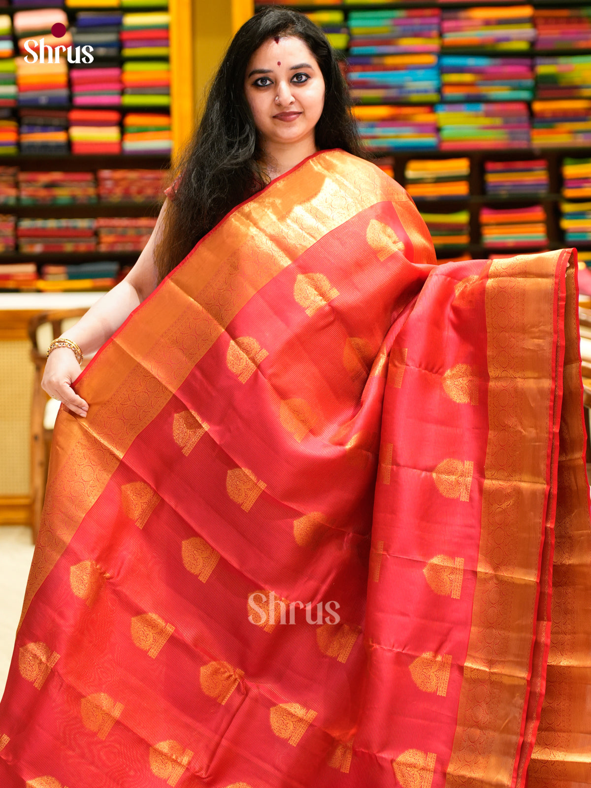 Kanchipuram-halfpure Saree - EES11286 - Shop on Shrus.com