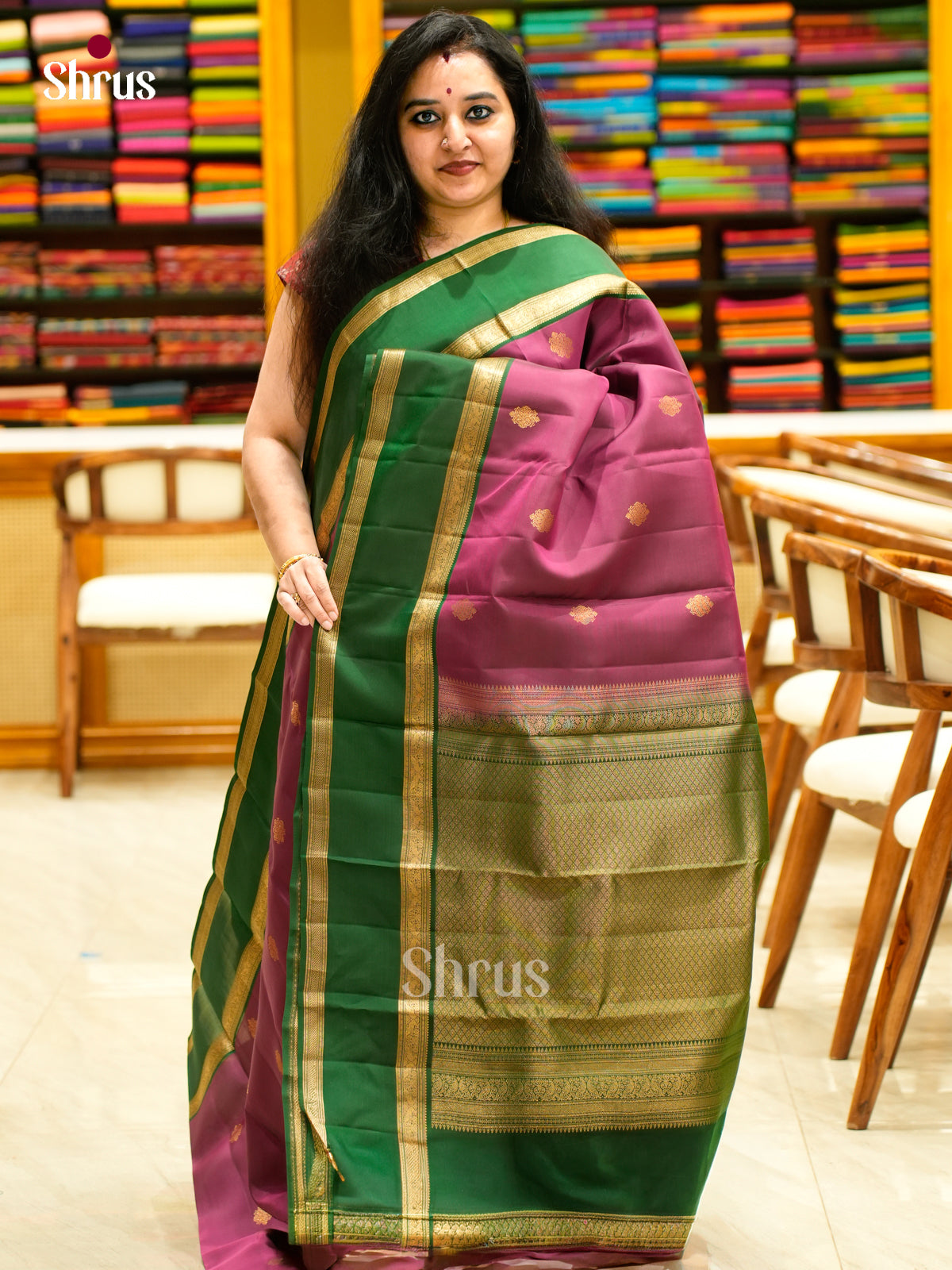 Kanchipuram-halfpure Saree - EES11297 - Shop on Shrus.com