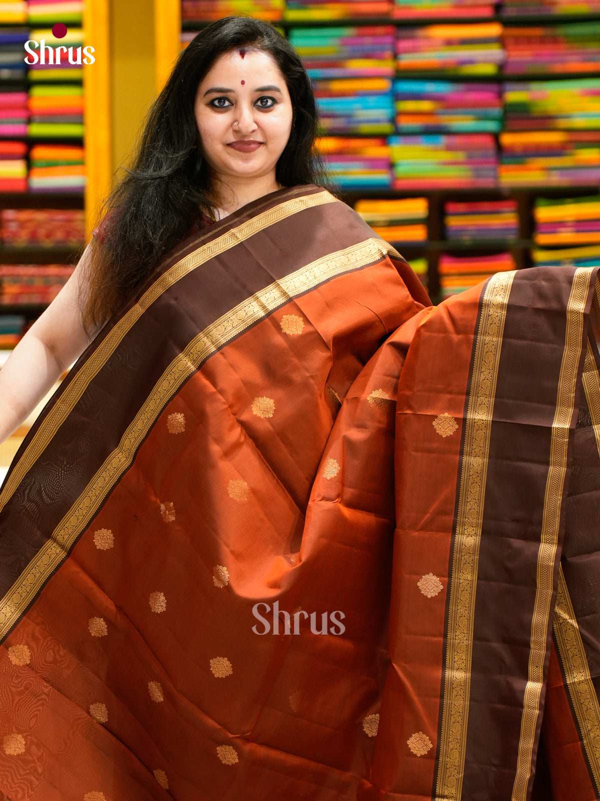 Kanchipuram-halfpure Saree - EES11299 - Shop on Shrus.com
