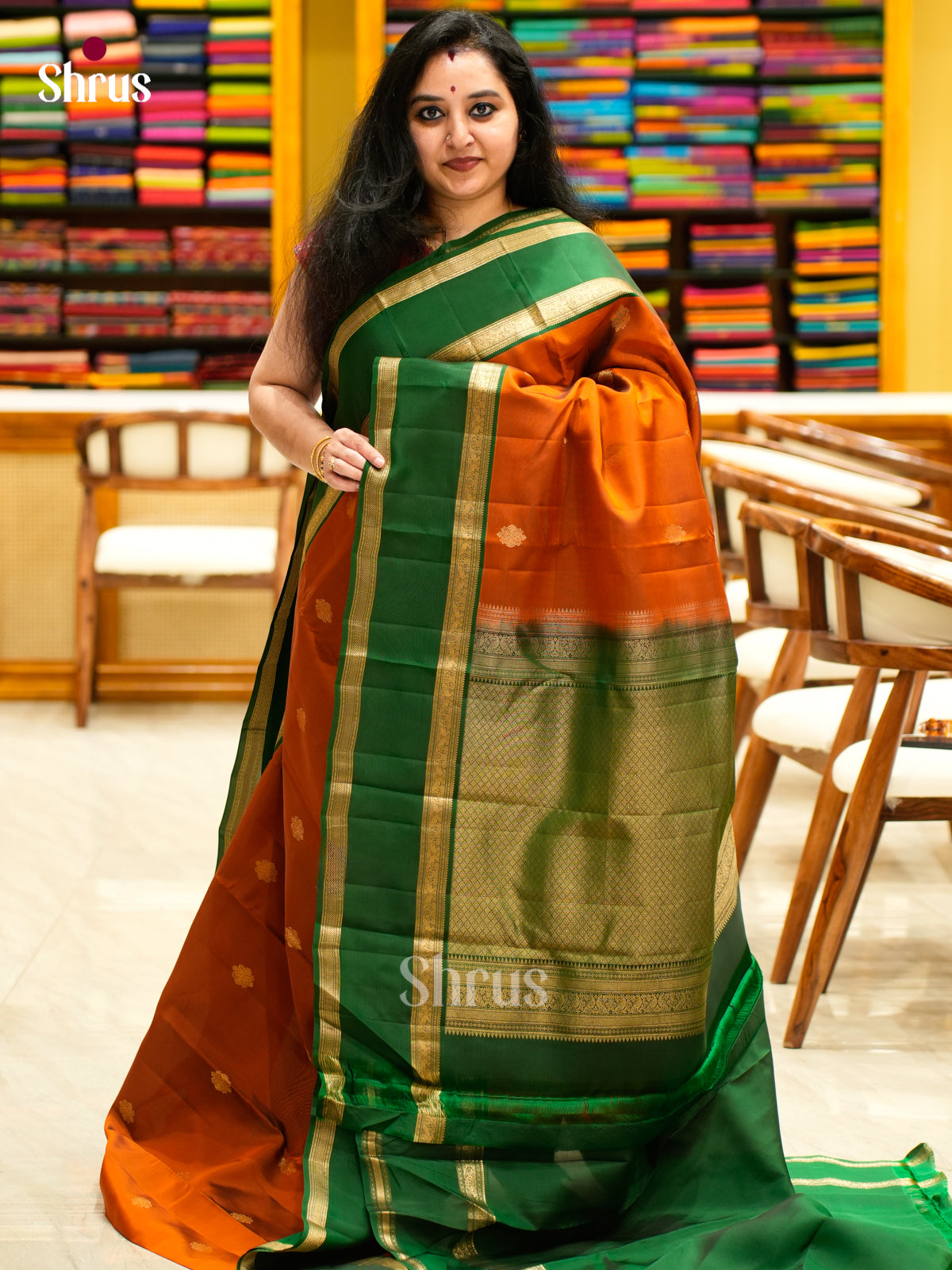 Kanchipuram-halfpure Saree - EES11300 - Shop on Shrus.com