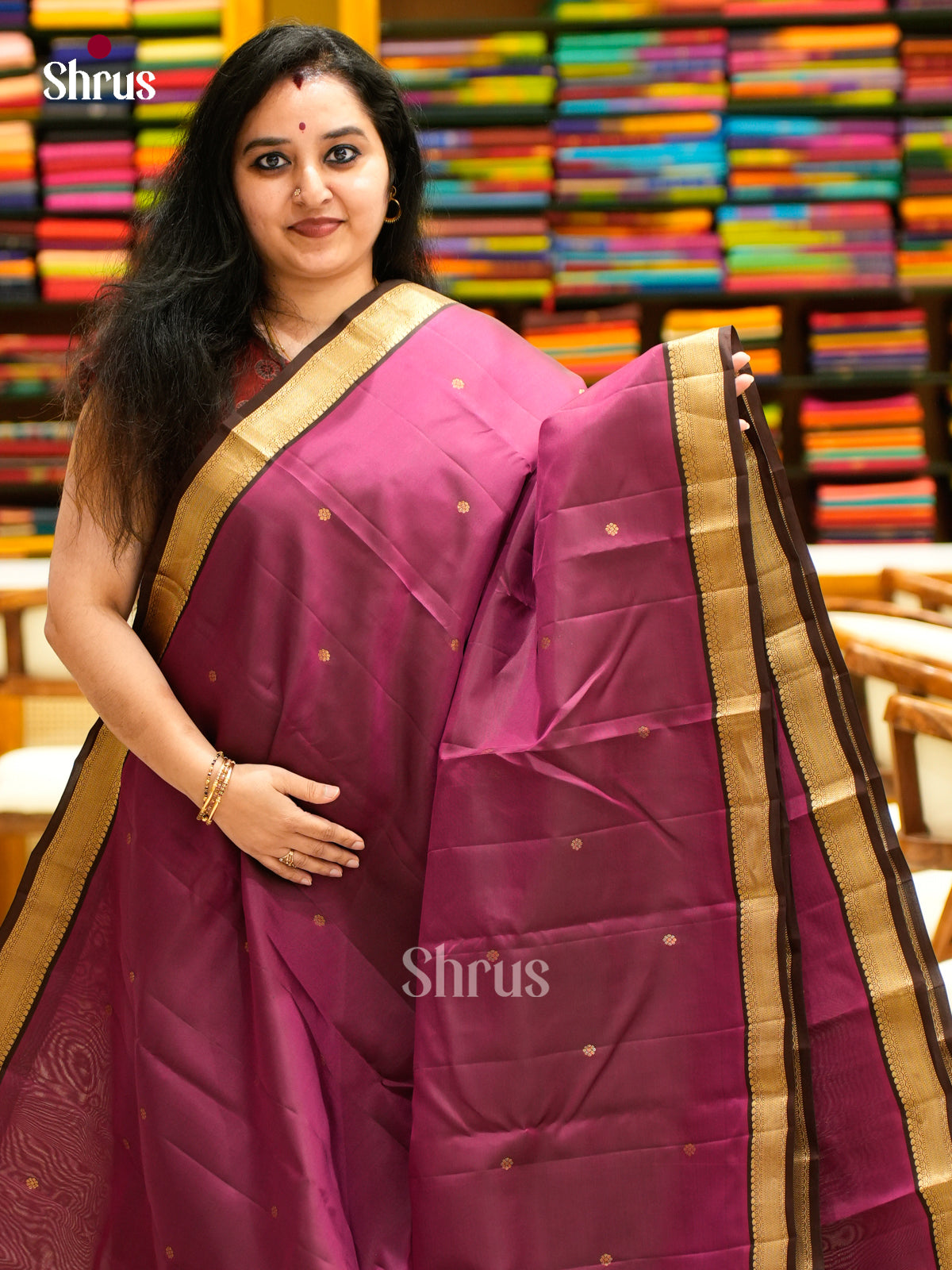 Kanchipuram-halfpure Saree - EES11302 - Shop on Shrus.com