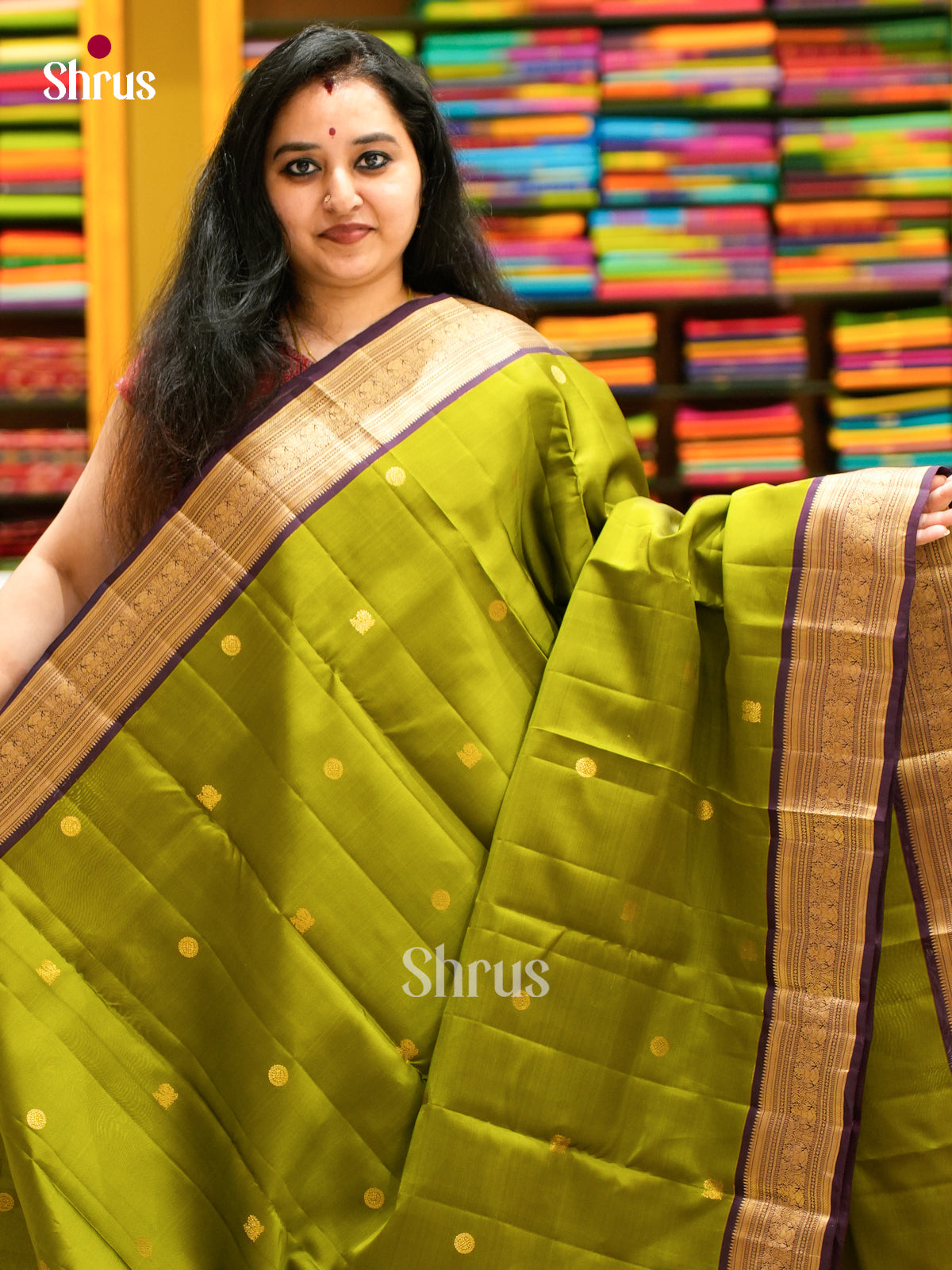Kanchipuram-halfpure Saree - EES11306 - Shop on Shrus.com