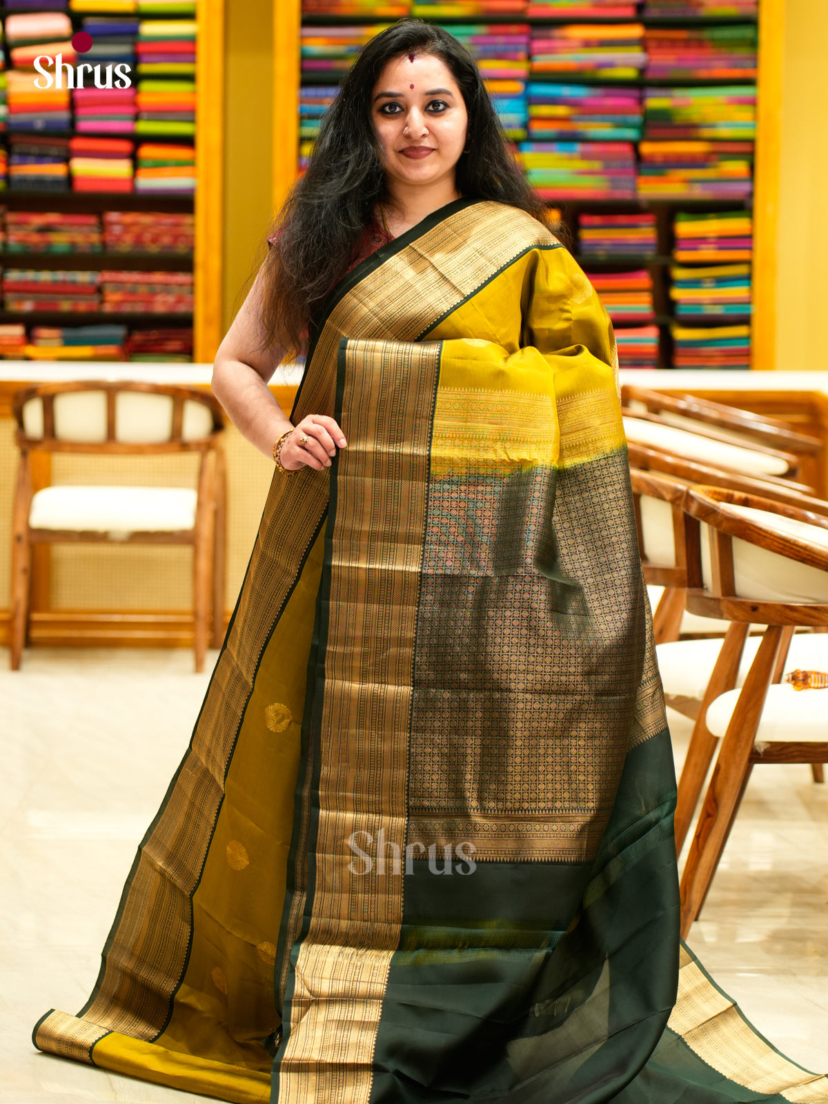 Kanchipuram-halfpure Saree - EES11310 - Shop on Shrus.com