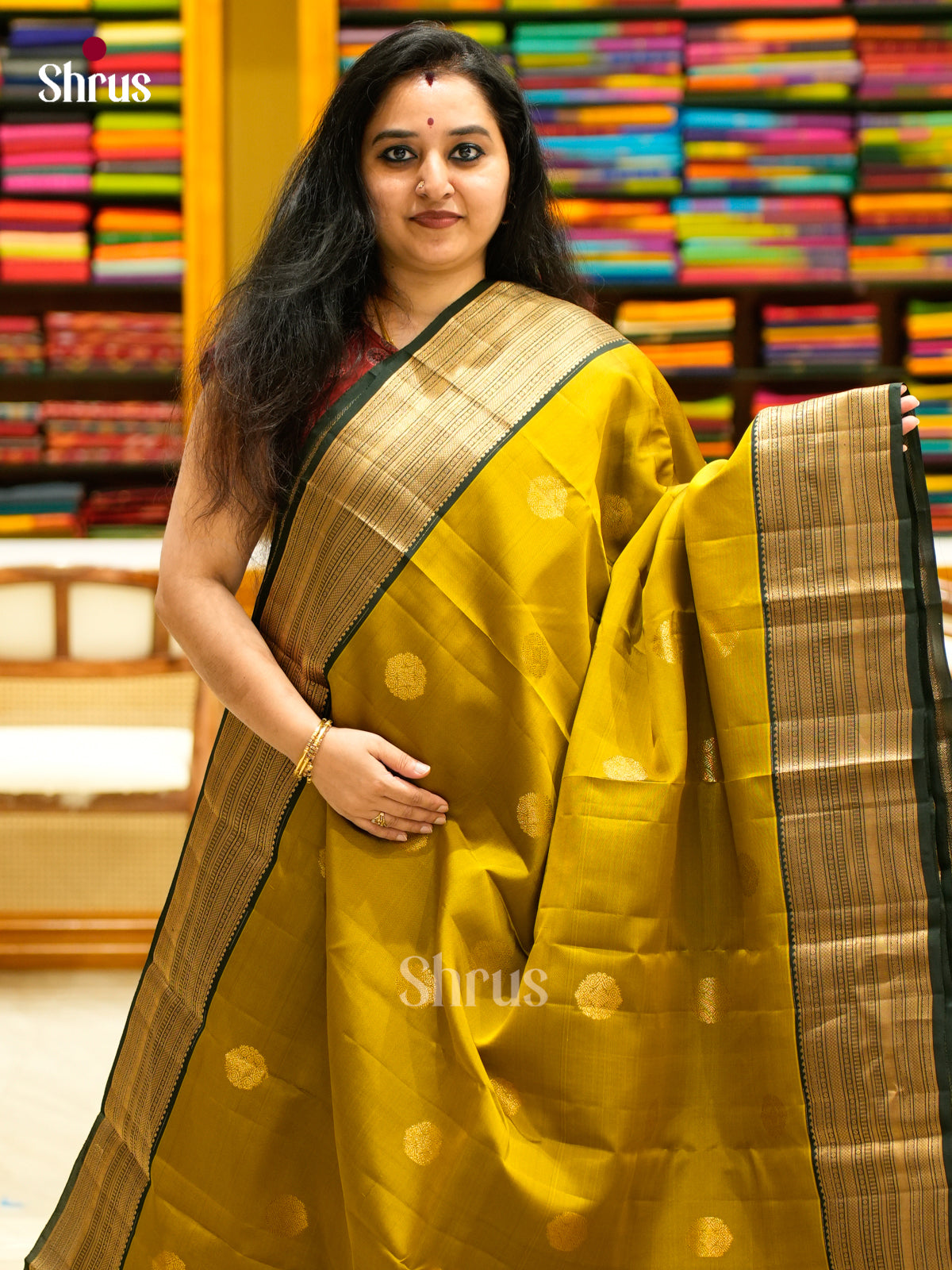 Kanchipuram-halfpure Saree - EES11310 - Shop on Shrus.com