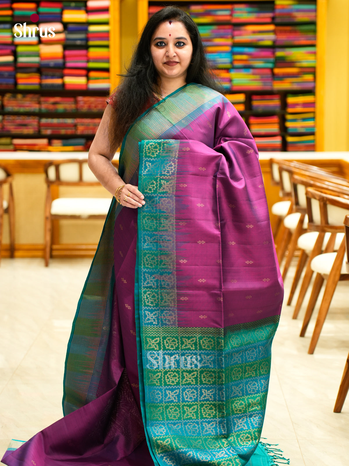 Soft Silk Saree - EES11338 - Shop on Shrus.com