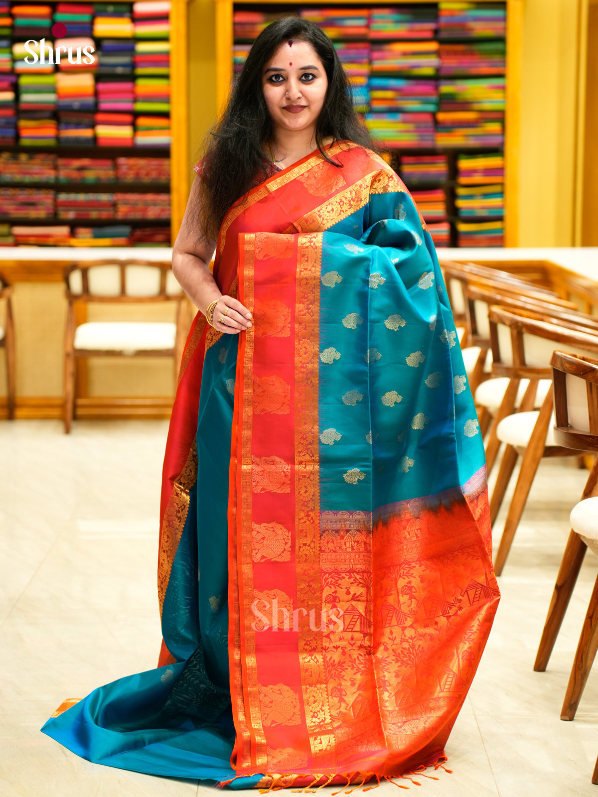 Soft Silk Saree - EES11371 - Shop on Shrus.com