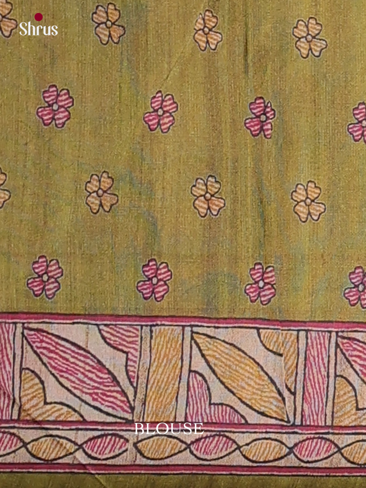 Printed Madhubani Saree - EES12002 - Shop on Shrus.com