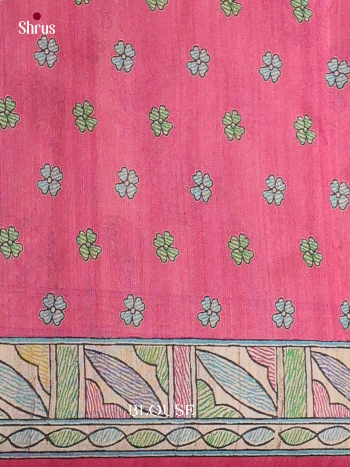 Printed Madhubani Saree - EES12009 - Shop on Shrus.com