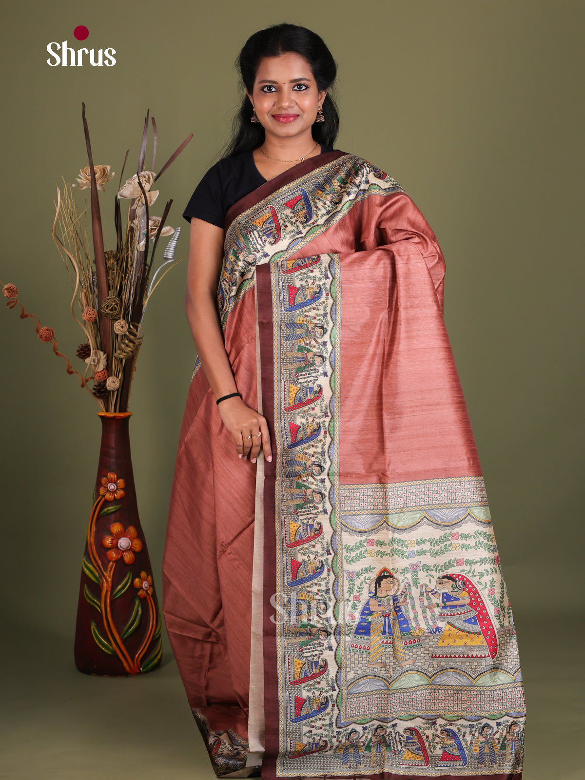 Printed Madhubani Saree - EES12014