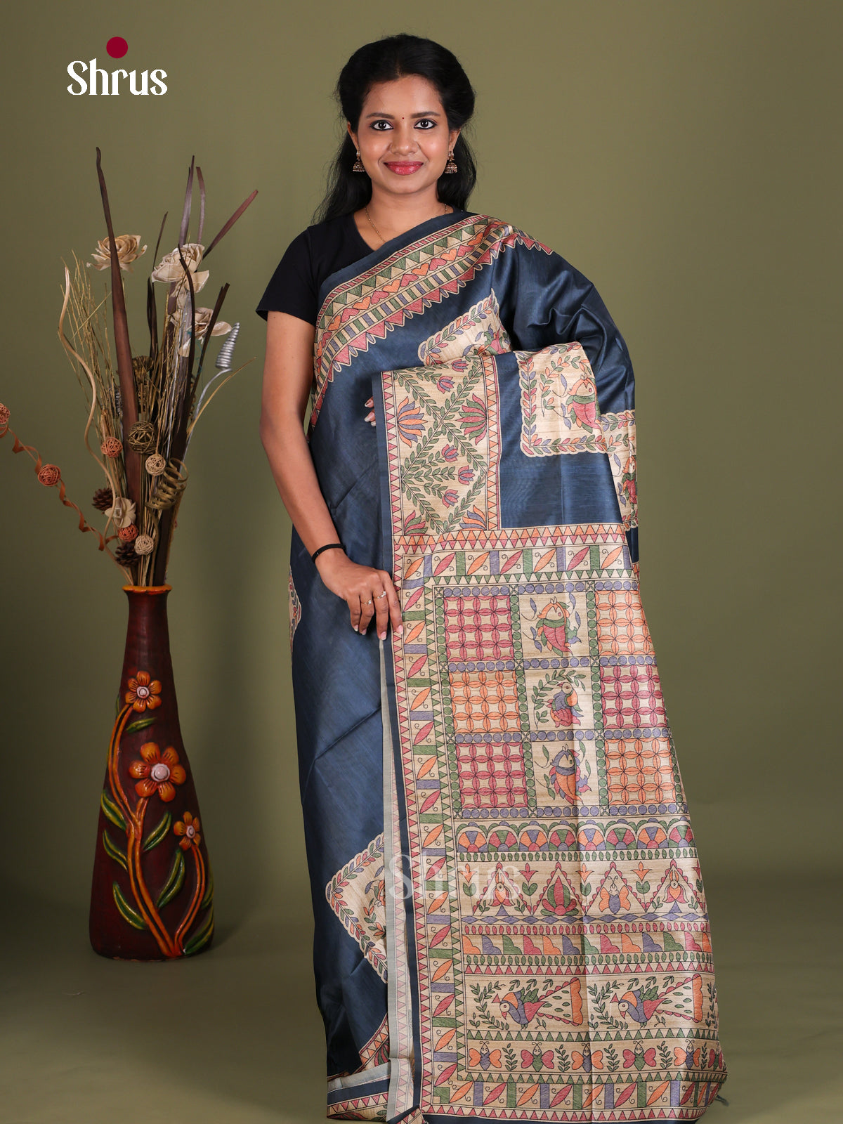 Printed Madhubani Saree - EES12026
