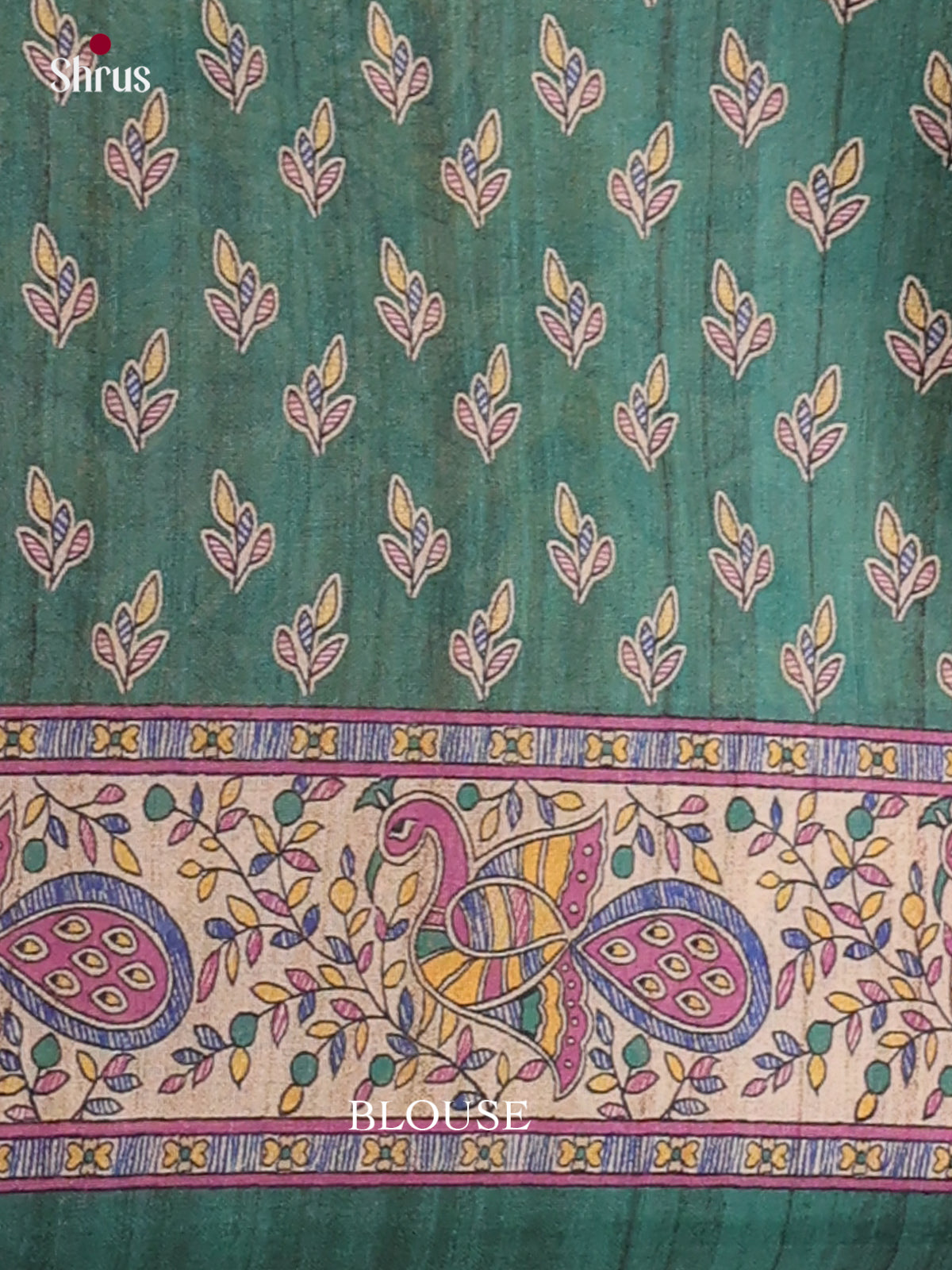Printed Madhubani Saree - EES12032 - Shop on Shrus.com