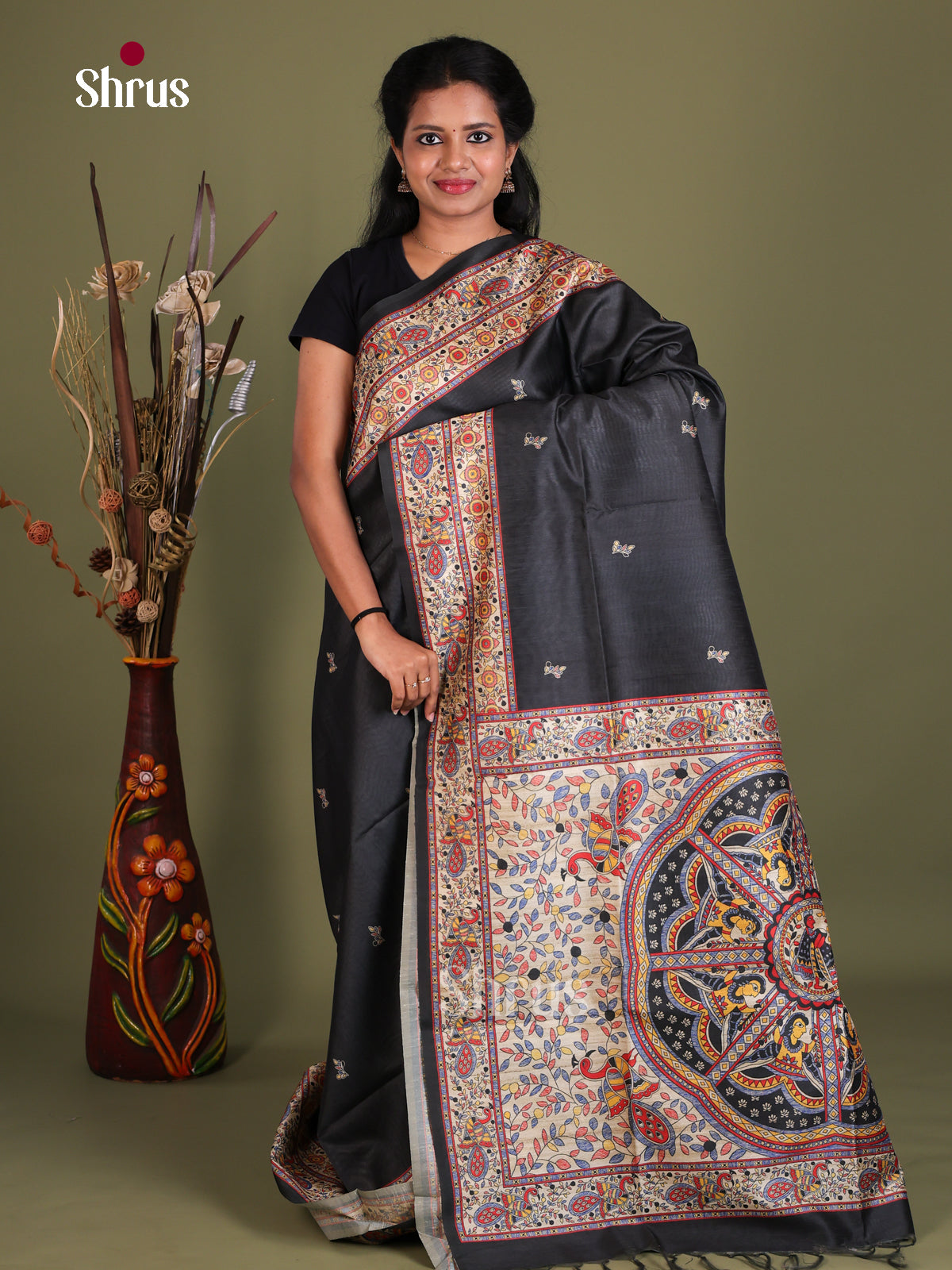 Printed Madhubani Saree - EES12035