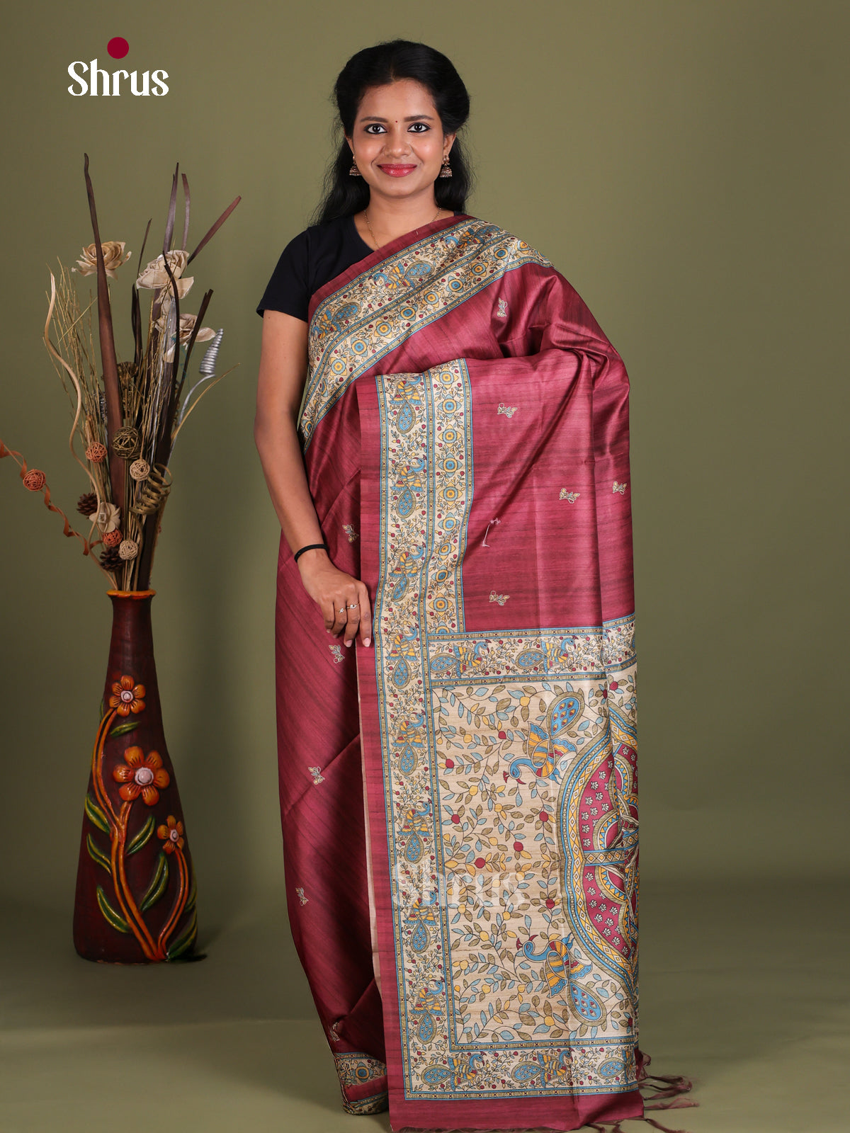 Printed Madhubani Saree - EES12037