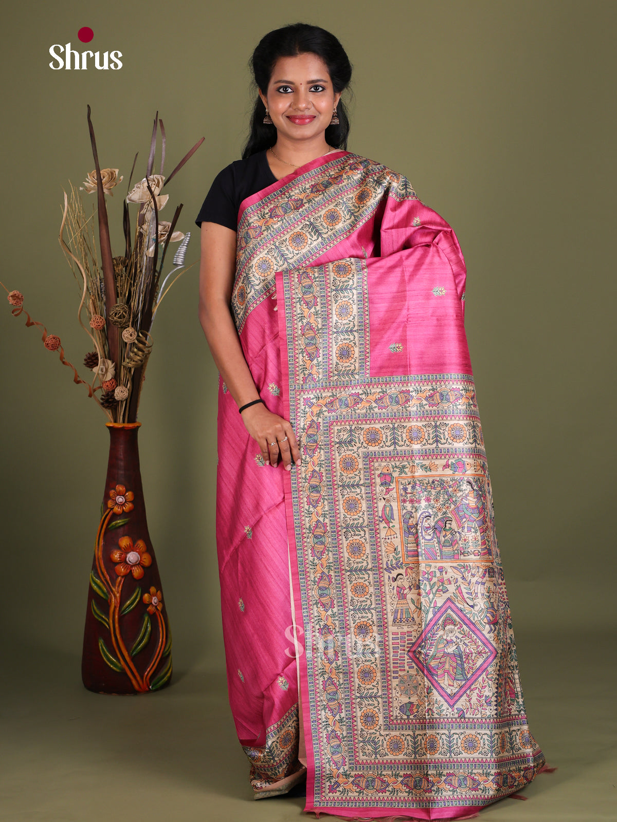 Printed Madhubani Saree - EES12043