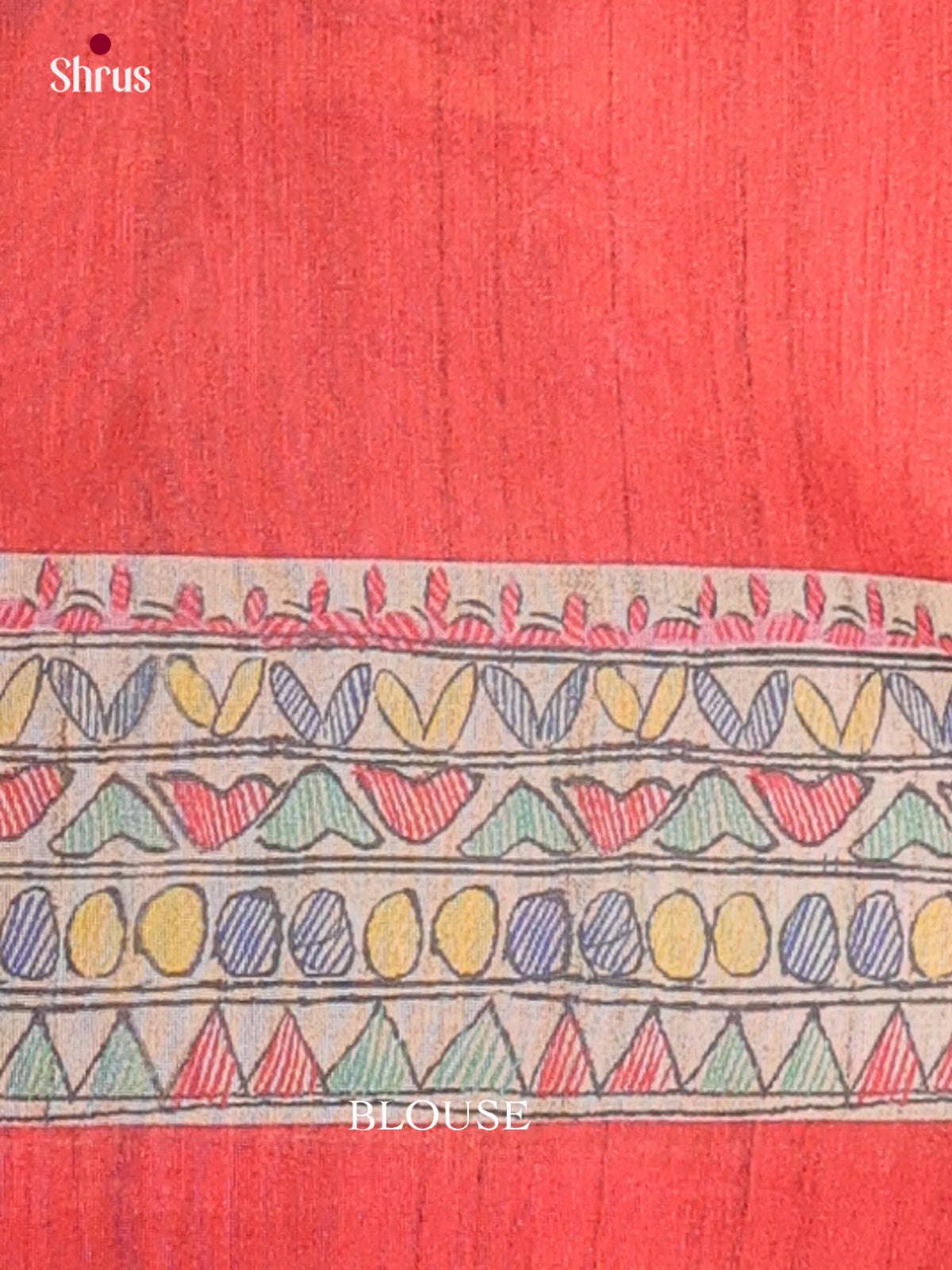 Printed Madhubani Saree - EES12052 - Shop on Shrus.com
