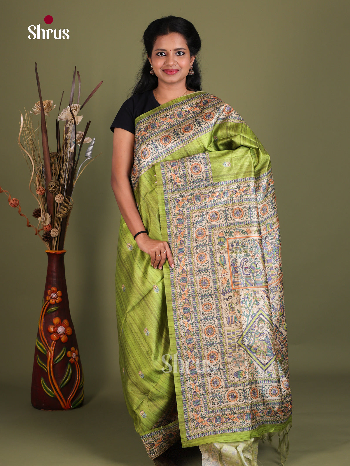 Printed Madhubani Saree - EES12064