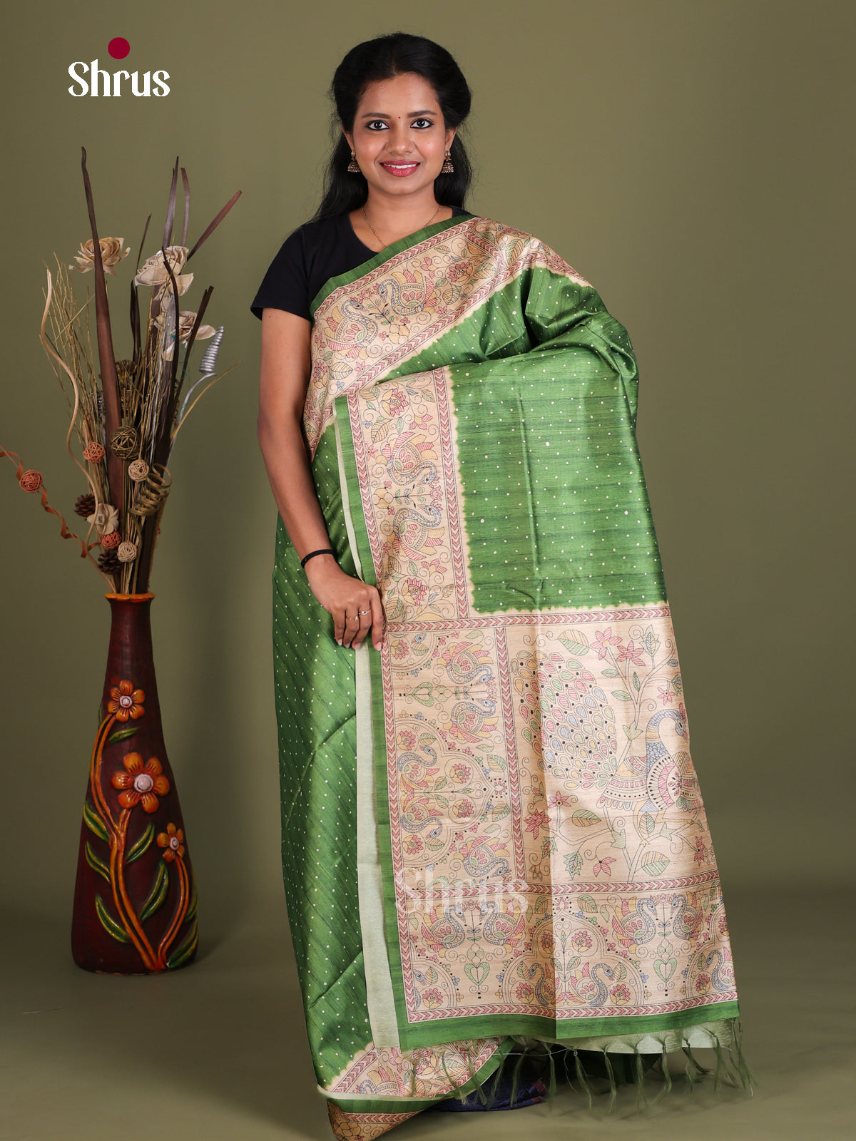 Printed Madhubani Saree - EES12072
