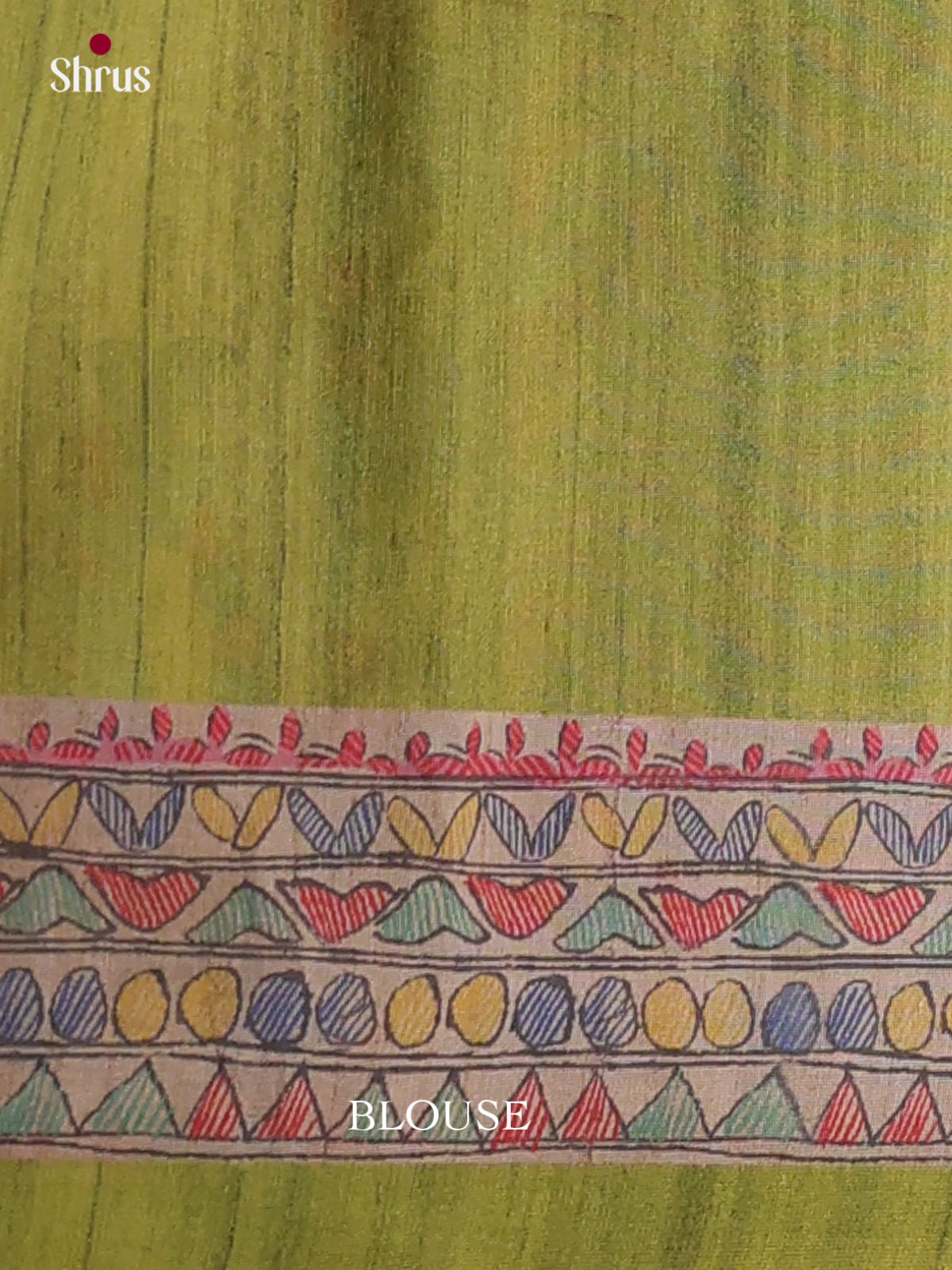 Printed Madhubani Saree - EES12075 - Shop on Shrus.com