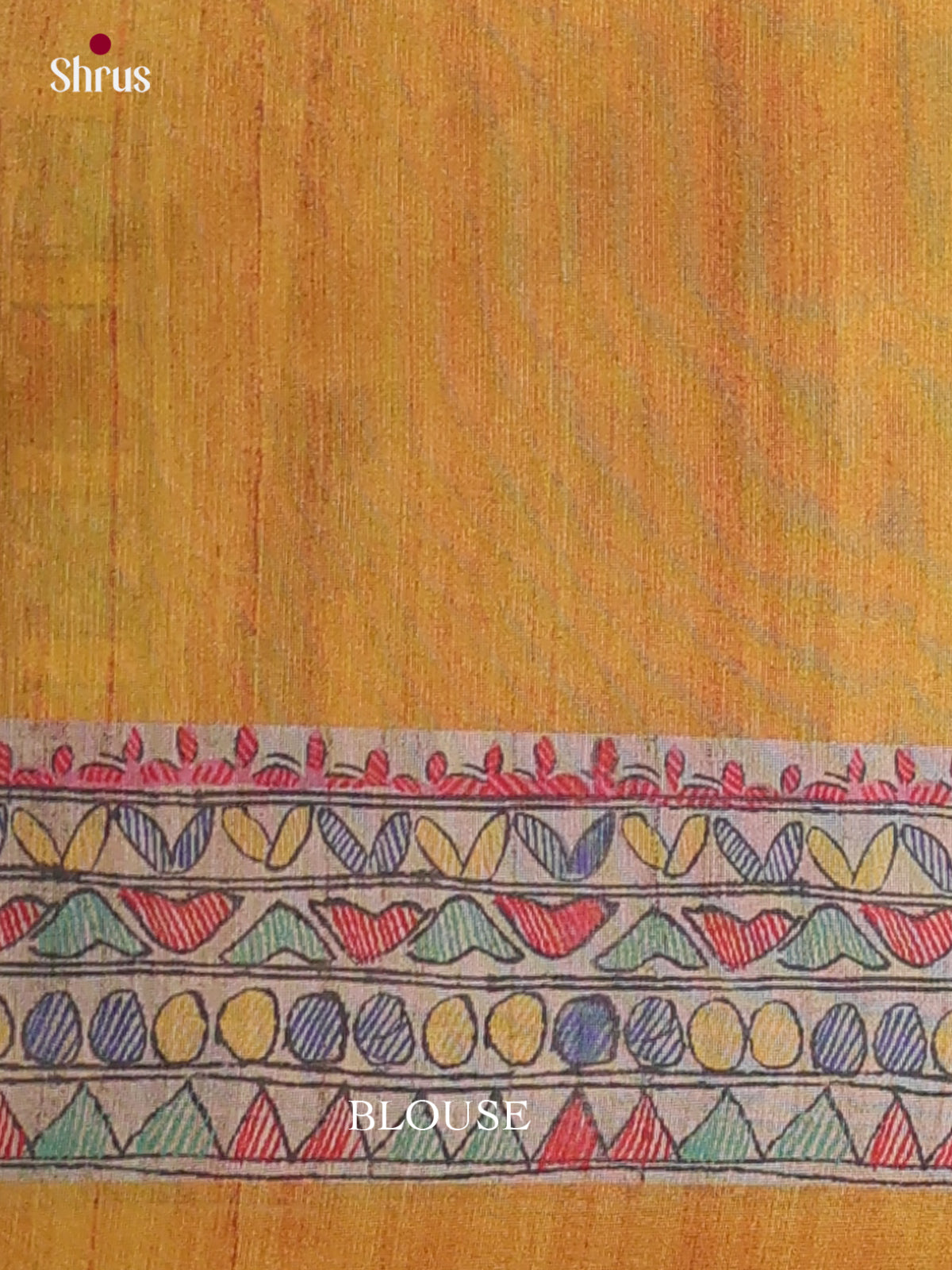 Printed Madhubani Saree - EES12076 - Shop on Shrus.com