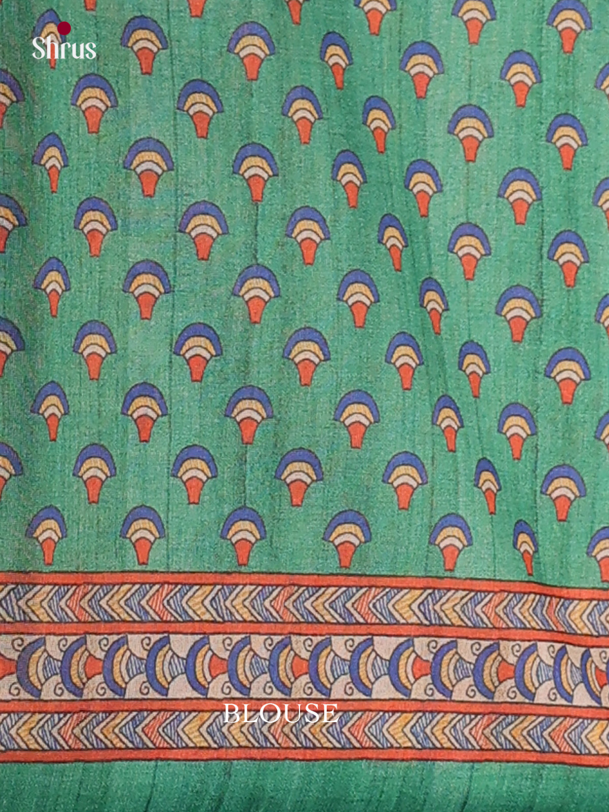 Printed Madhubani Saree - EES12081 - Shop on Shrus.com