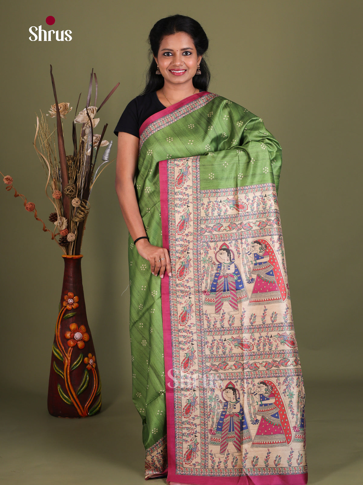 Printed Madhubani Saree - EES12088