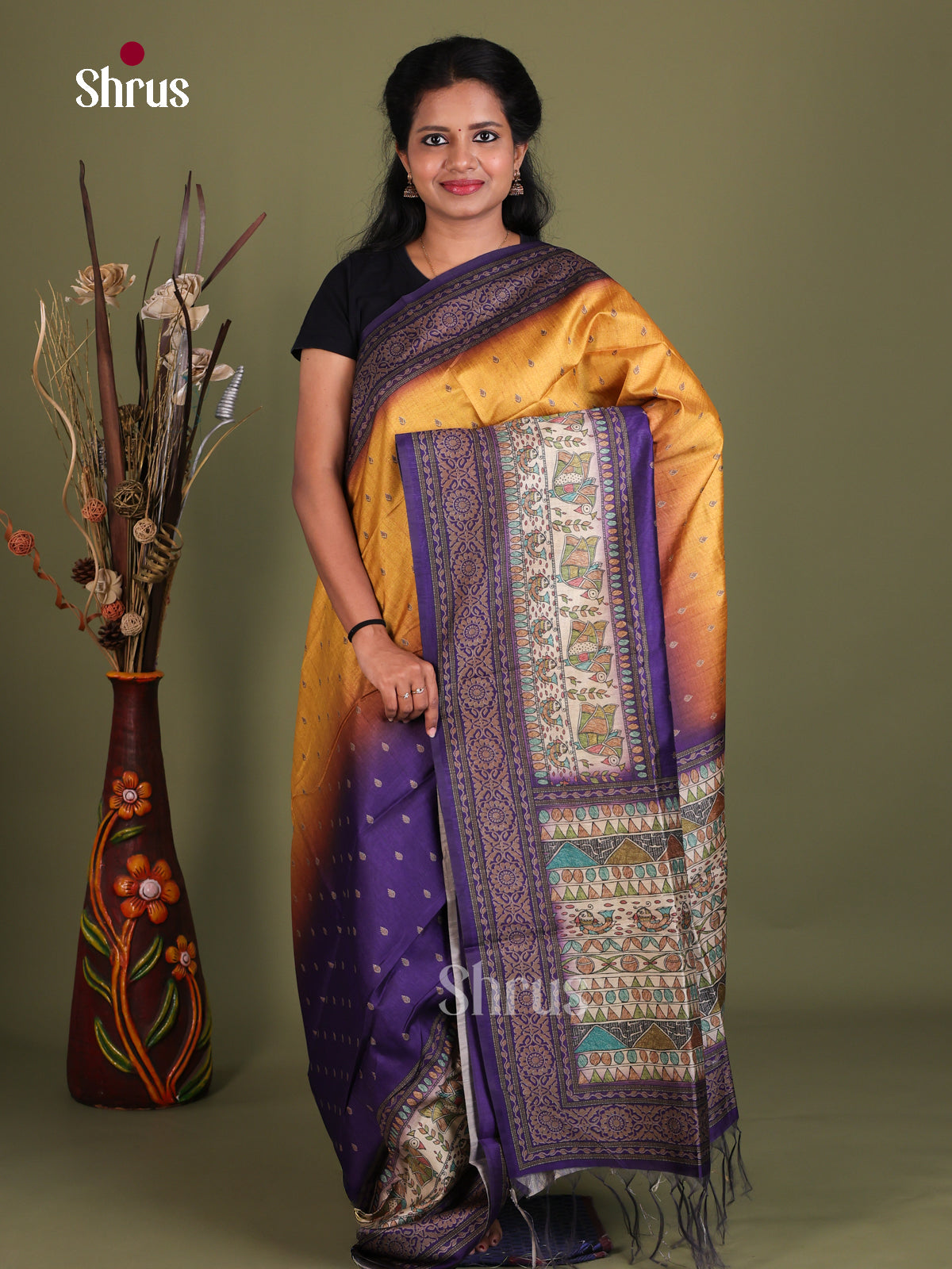 Printed Madhubani Saree - EES12101