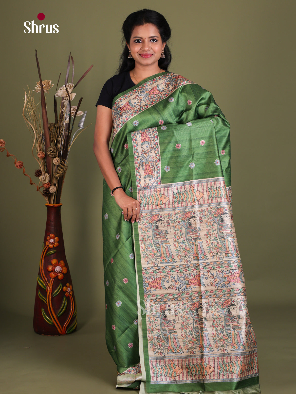 Printed Madhubani Saree - EES12120