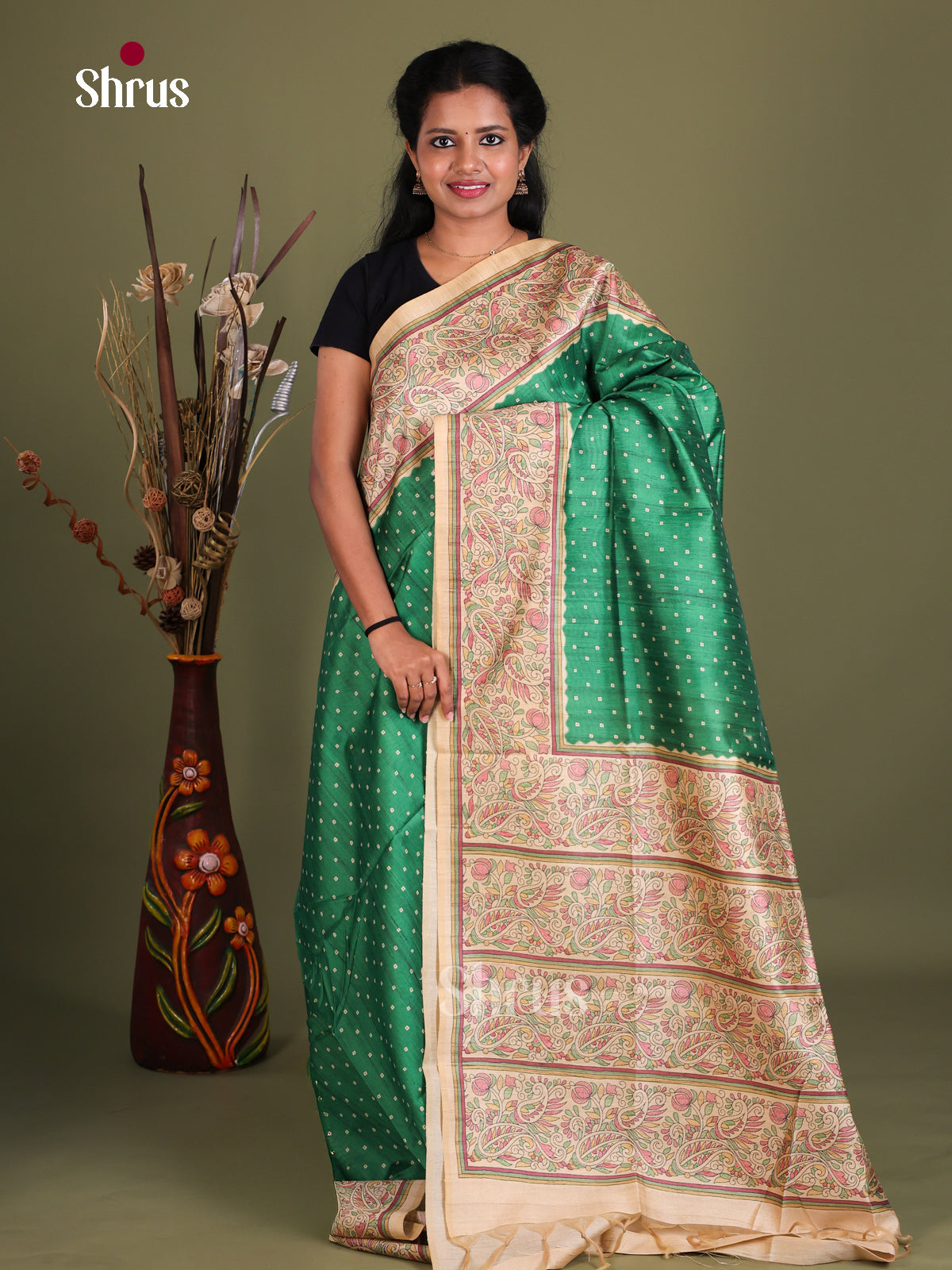 Printed Madhubani Saree - EES12127