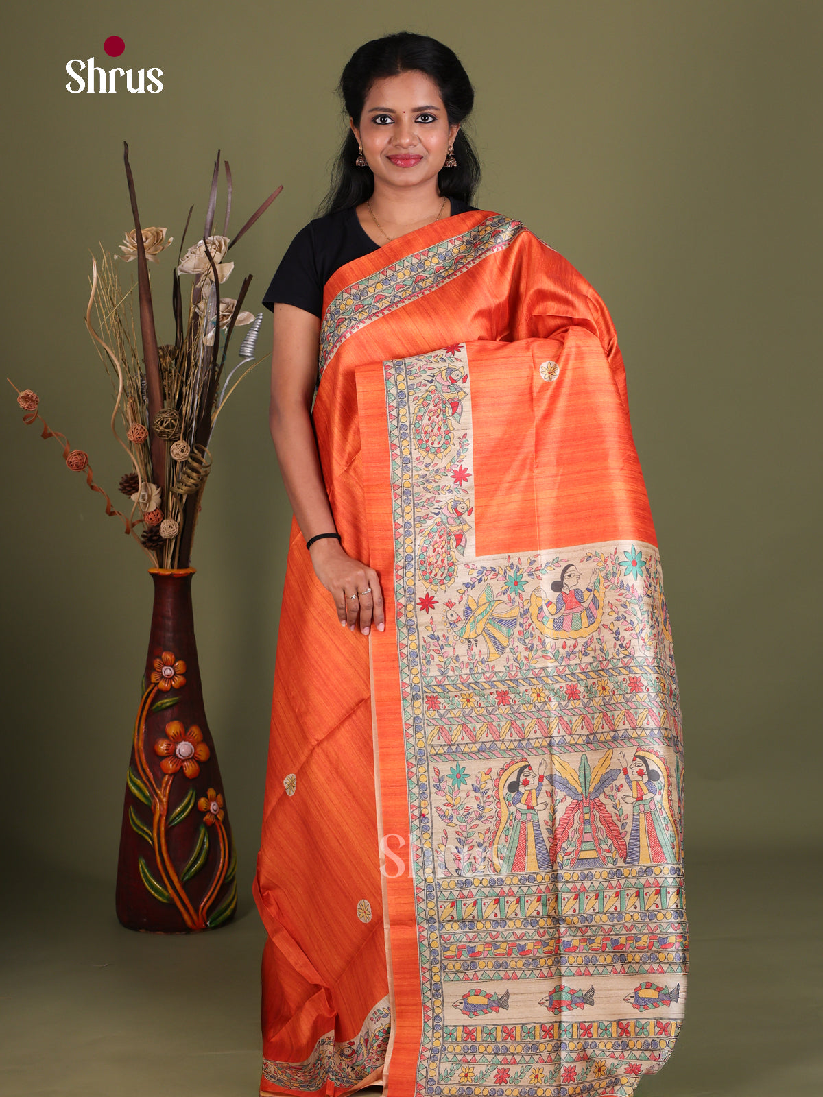 Printed Madhubani Saree - EES12142