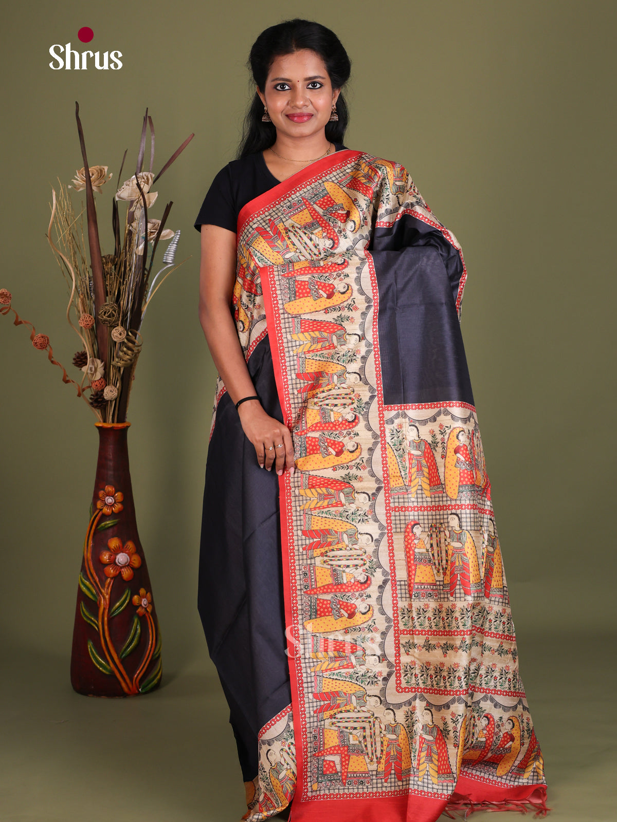 Printed Madhubani Saree - EES12150
