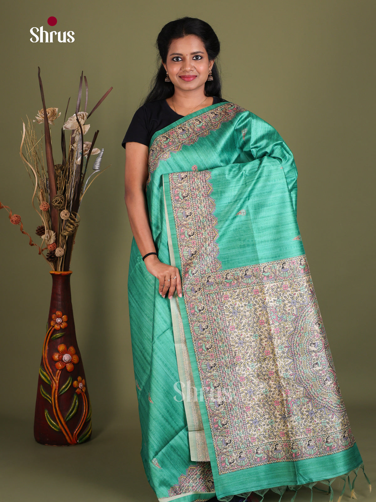 Printed Madhubani Saree - EES12155