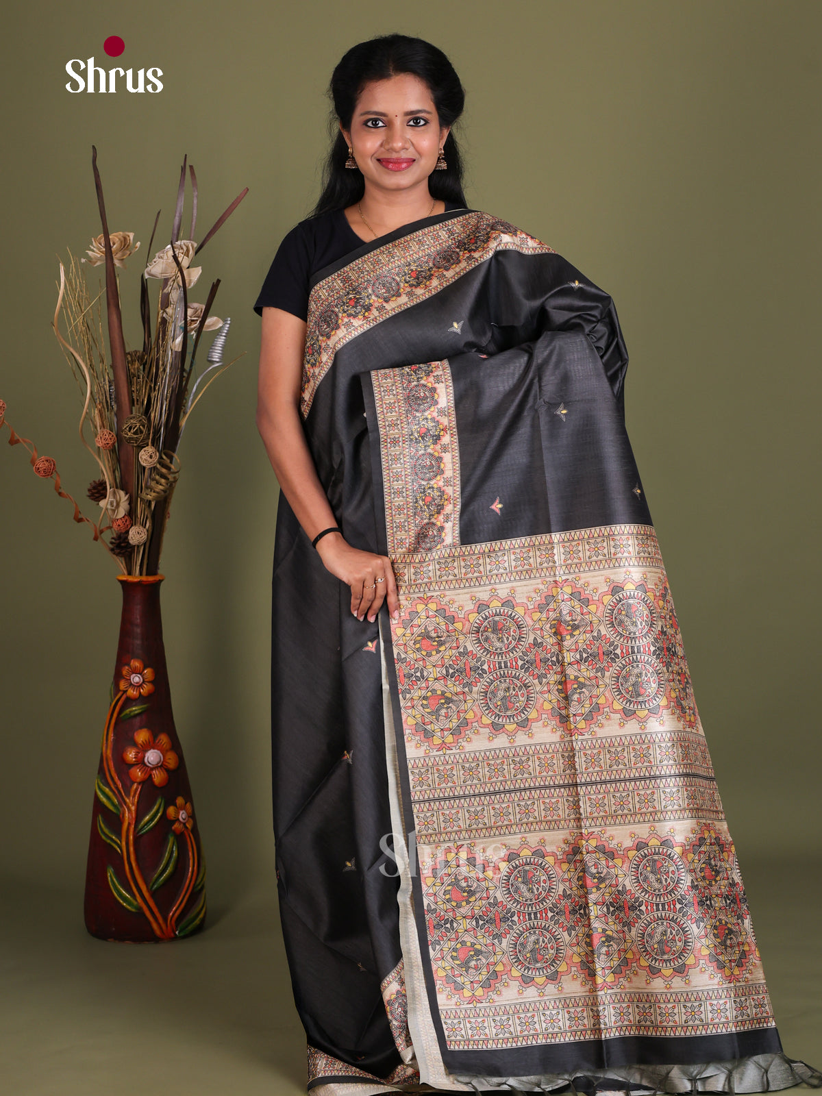Printed Madhubani Saree - EES12166
