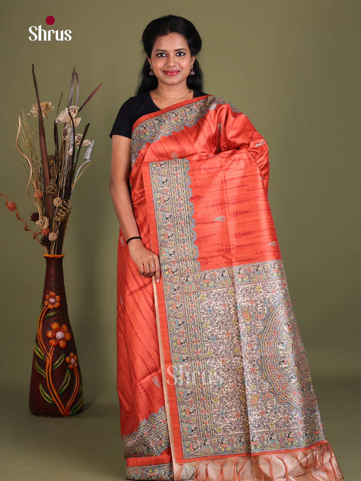 Printed Madhubani Saree - EES12167
