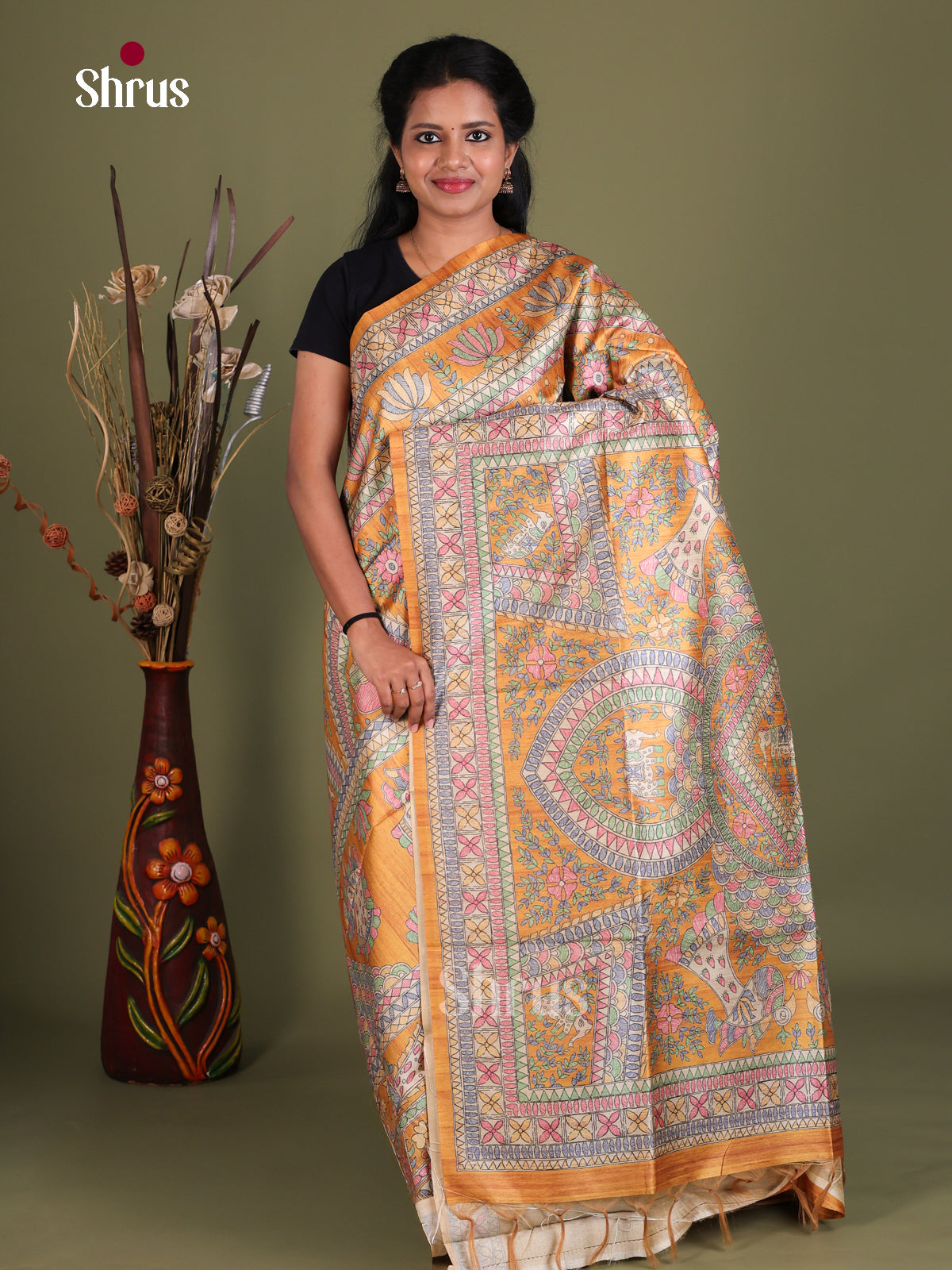 Printed Madhubani Saree - EES12172