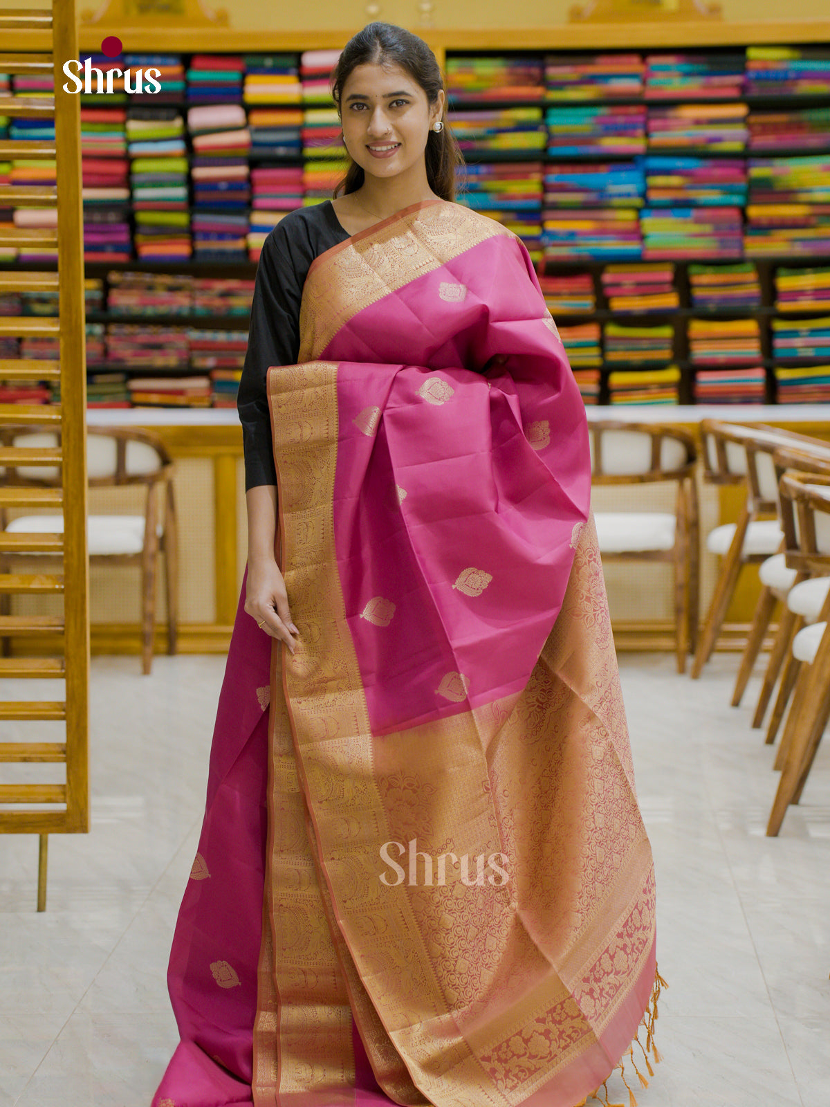 Softsilk-halfpure Saree - EES12178 - Shop on Shrus.com
