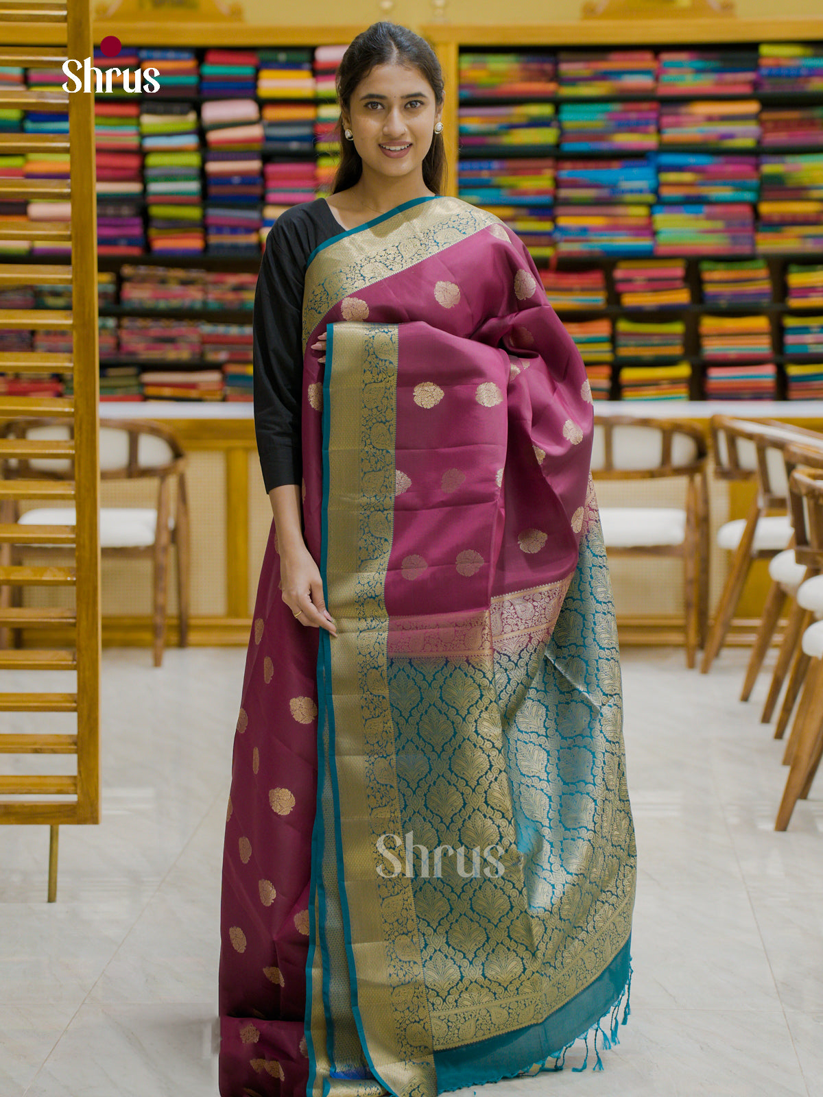Softsilk-halfpure Saree - EES12180 - Shop on Shrus.com