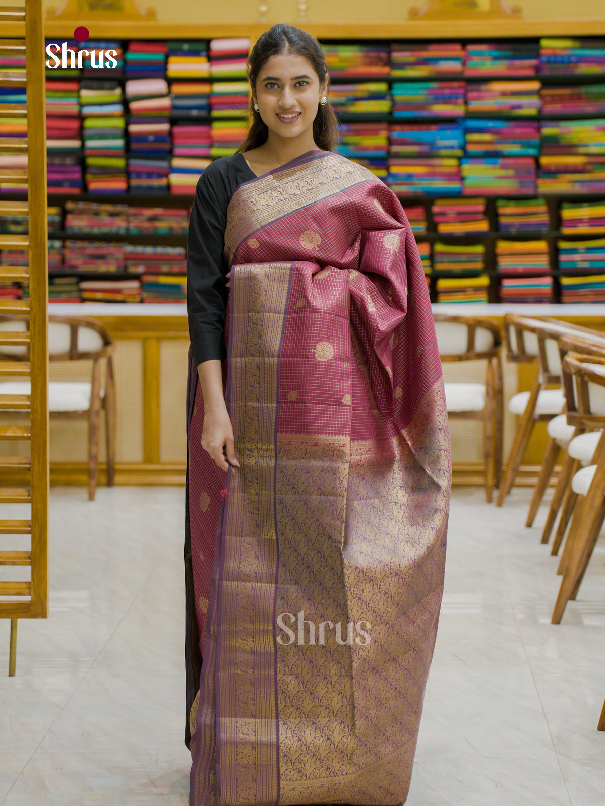 Softsilk-halfpure Saree - EES12185 - Shop on Shrus.com