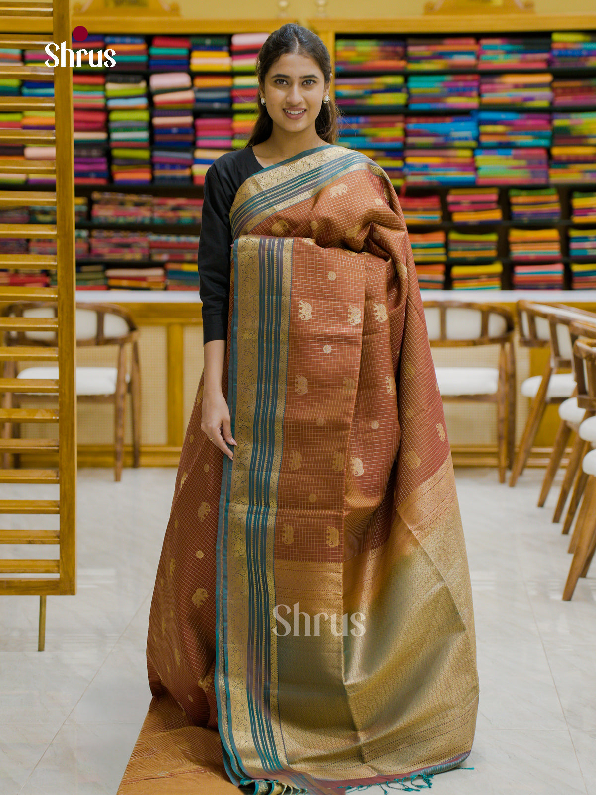Softsilk-halfpure Saree - EES12187 - Shop on Shrus.com