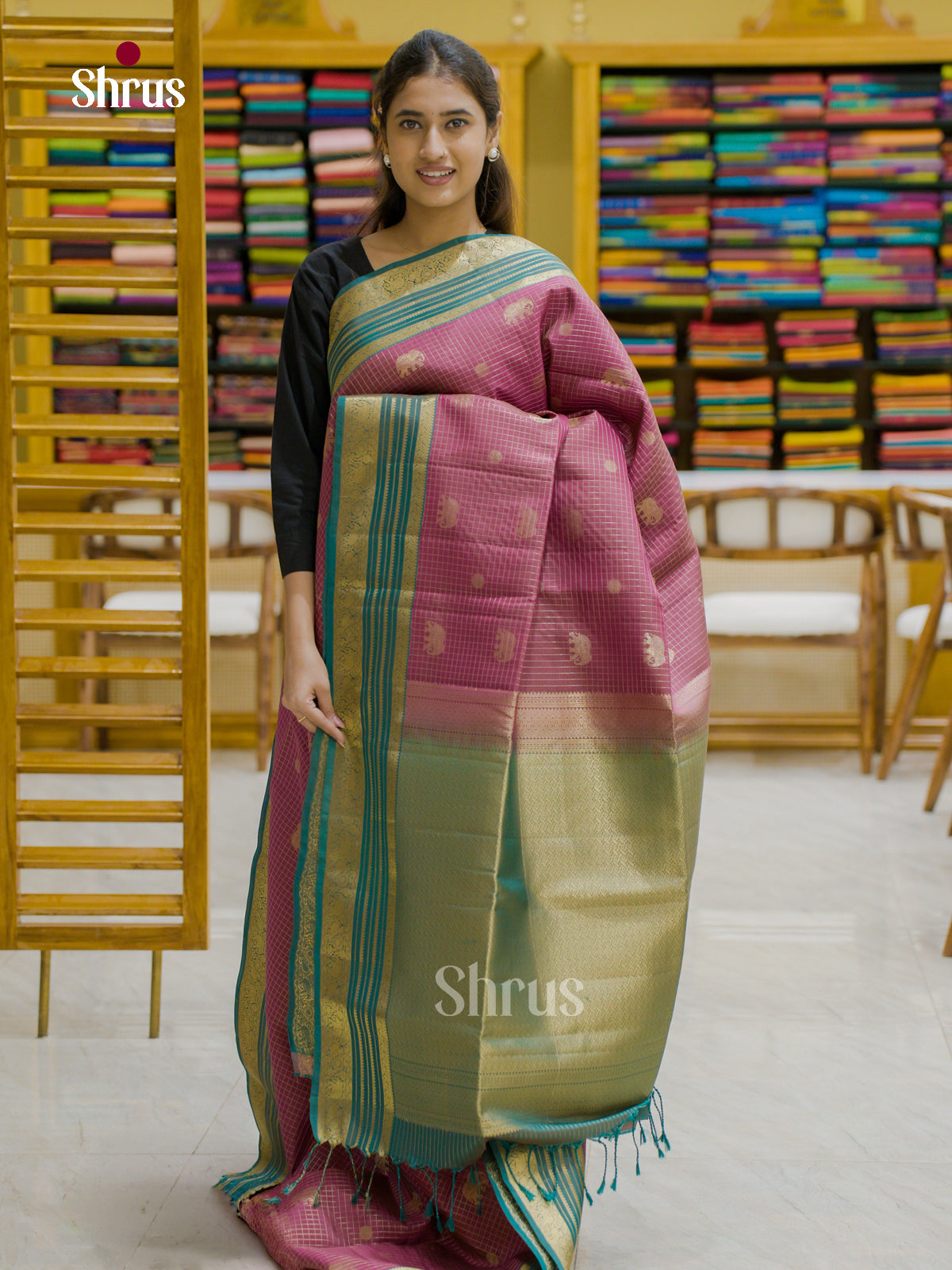 Softsilk-halfpure Saree - EES12188 - Shop on Shrus.com