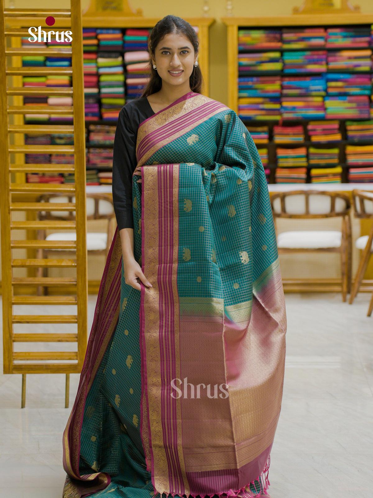 Softsilk-halfpure Saree - EES12189 - Shop on Shrus.com