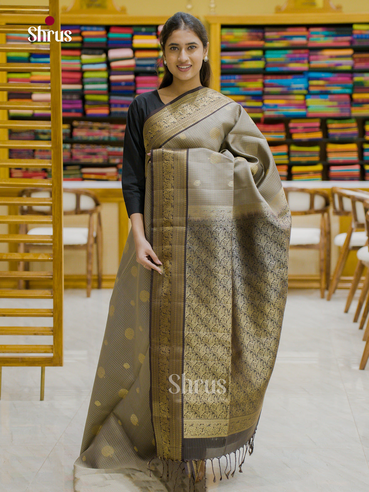 Softsilk-halfpure Saree - EES12191 - Shop on Shrus.com