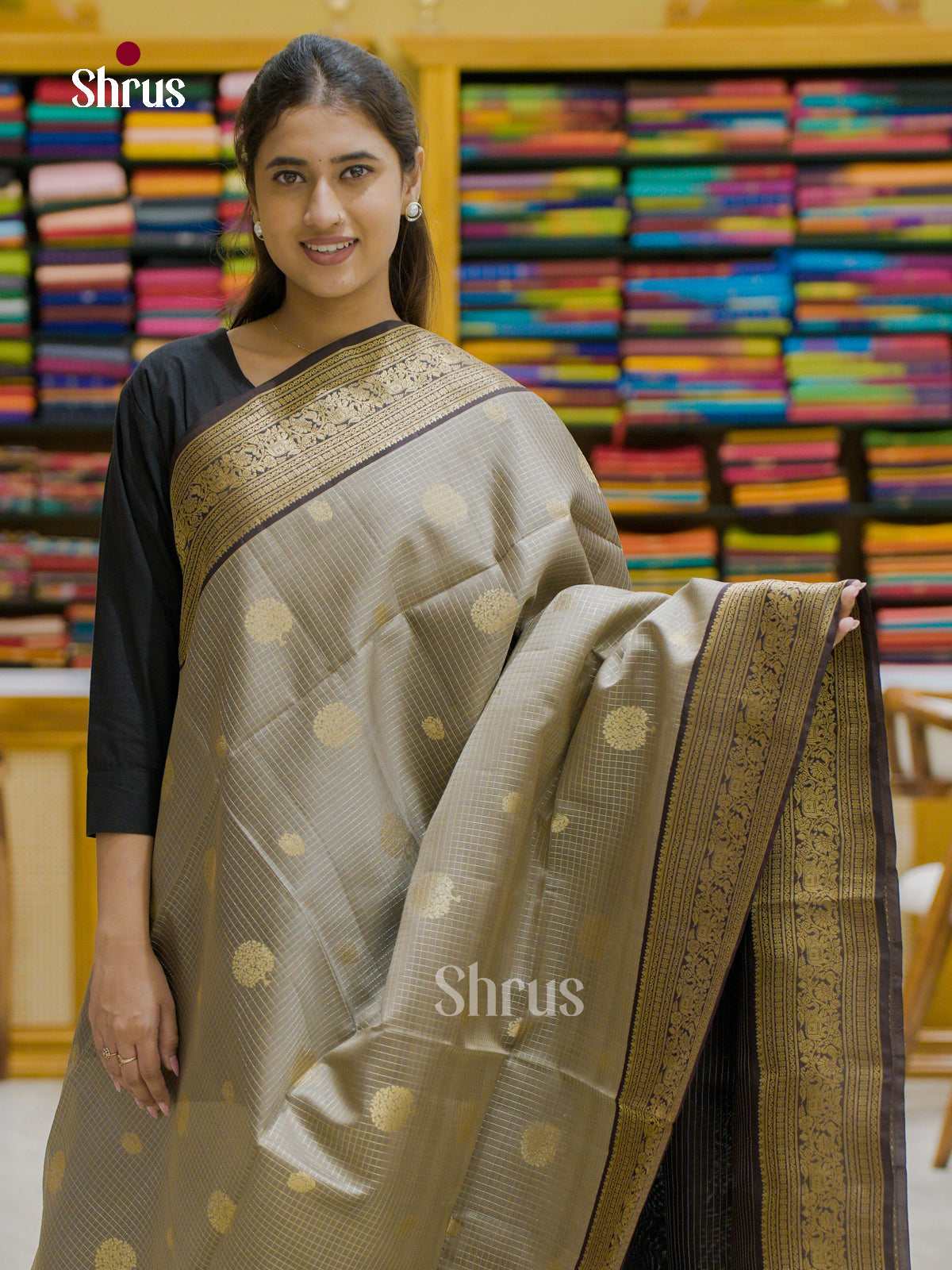 Softsilk-halfpure Saree - EES12191 - Shop on Shrus.com