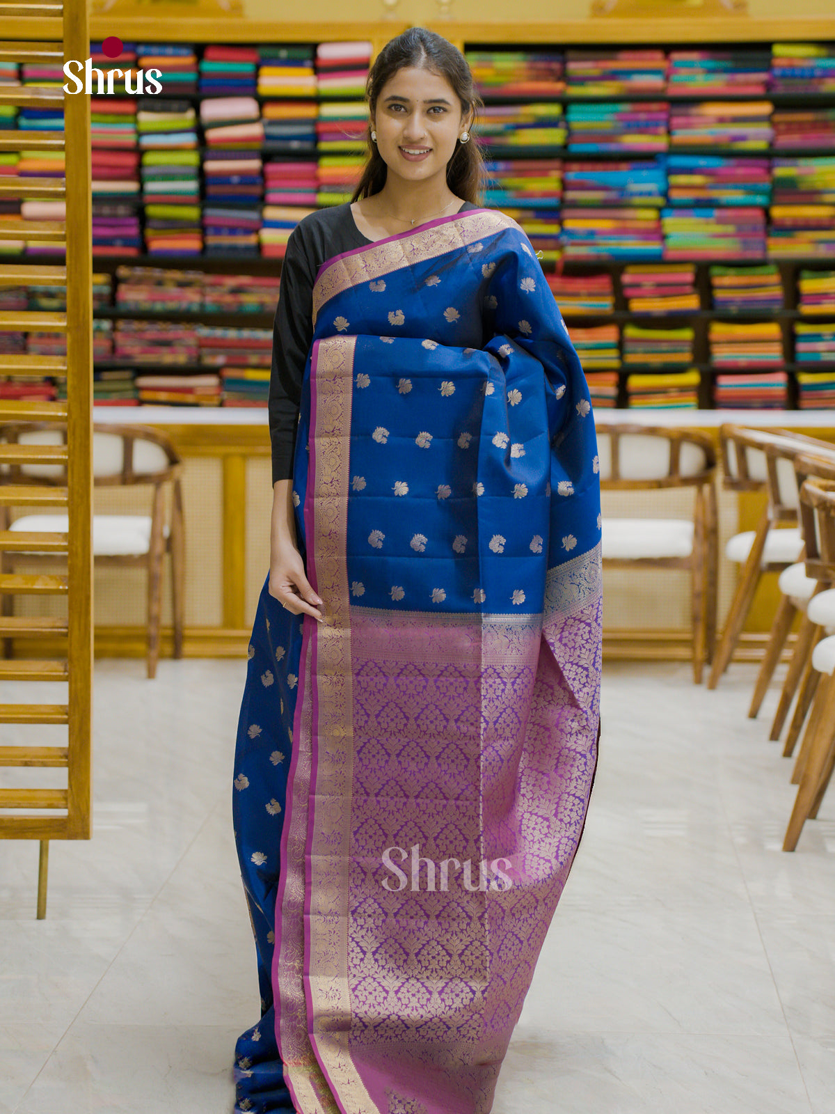 Softsilk-halfpure Saree - EES12193 - Shop on Shrus.com