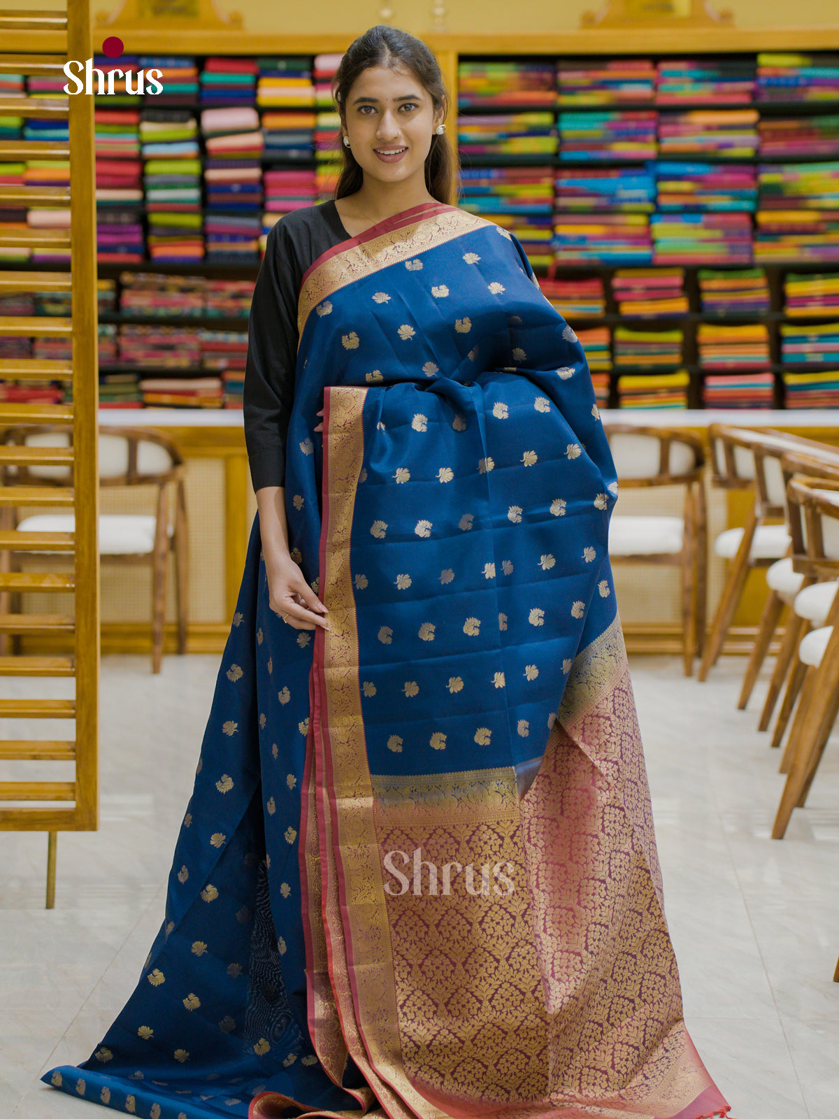 Softsilk-halfpure Saree - EES12194 - Shop on Shrus.com